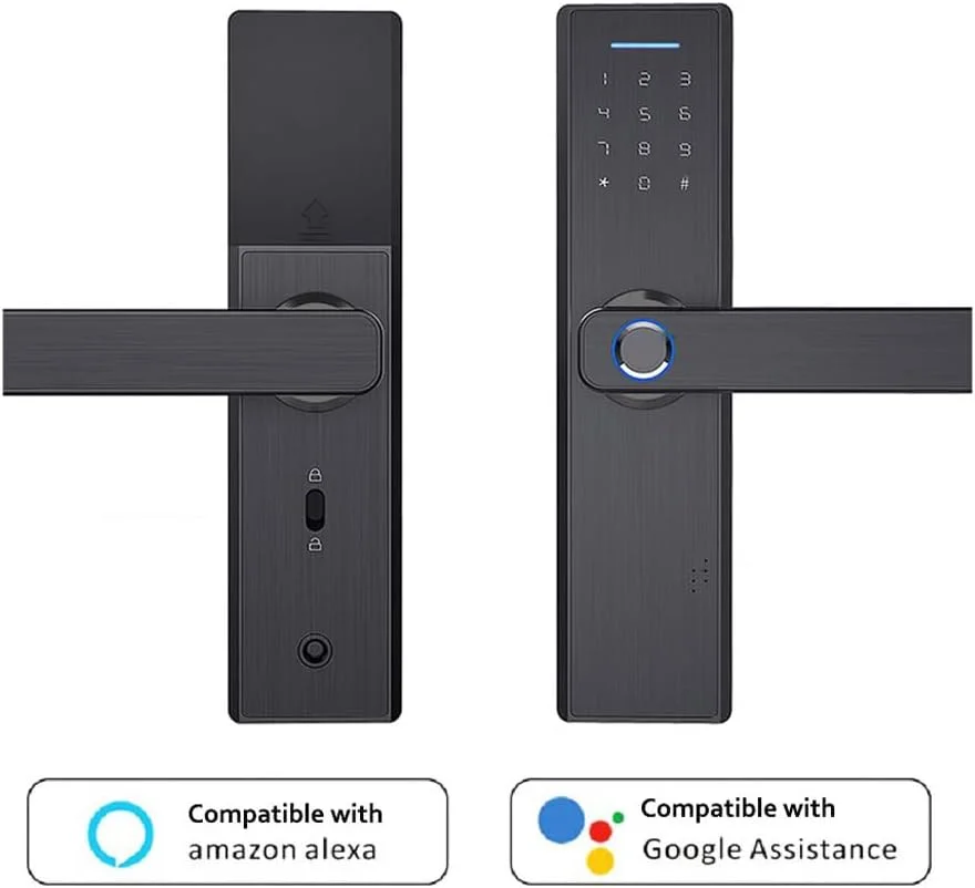 قفل درب الکترونیکی هوشمند Labymos با قابلیت کنترل از طریق اپلیکیشن WiFi، قفل اثر انگشتی بیومتریک، قفل دیجیتال بدون کلید مناسب برای درب خانه و هتل قفل درب الکترونیکی هوشمند Labymos با قابلیت کنترل از طریق اپلیکیشن WiFi، قفل اثر انگشتی بیومتریک، قفل دیجیتال بدون کلید مناسب برای درب خانه و هتل