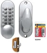 قفل دیجیتال درب استرلینگ مدل S2230V، نقره ای قفل دیجیتال درب استرلینگ مدل S2230V، نقره ای