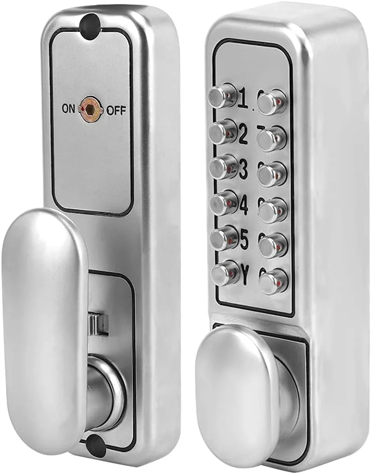 قفل درب بدون کلید، قفل درب مکانیکی ضد آب با دستگیره، مجموعه قفل های درب ترکیبی دیجیتال برای هتل، آپارتمان و دفتر قفل درب بدون کلید، قفل درب مکانیکی ضد آب با دستگیره، مجموعه قفل های درب ترکیبی دیجیتال برای هتل، آپارتمان و دفتر