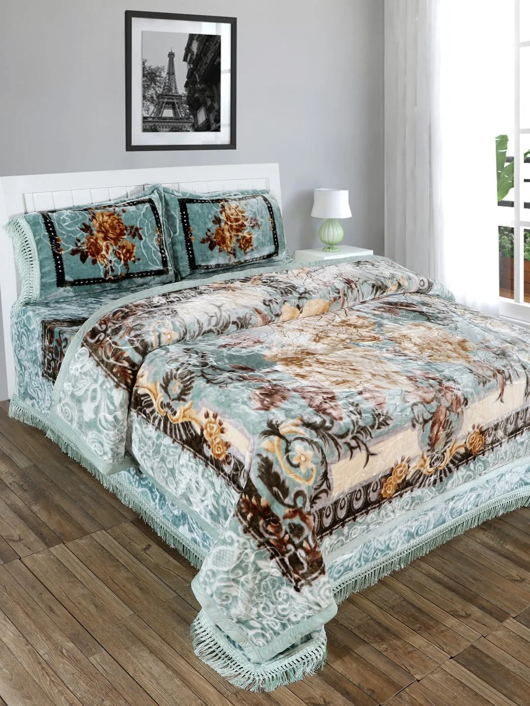 سرویس روتختی عروس کره ای | ست پتو 4 تکه ابری - 1 پتو، 1 ملحفه و 2 روبالشتی مخصوص زوج های تازه ازدواج کرده، بسته بندی شیک سرویس روتختی عروس کره ای | ست پتو 4 تکه ابری - 1 پتو، 1 ملحفه و 2 روبالشتی مخصوص زوج های تازه ازدواج کرده، بسته بندی شیک