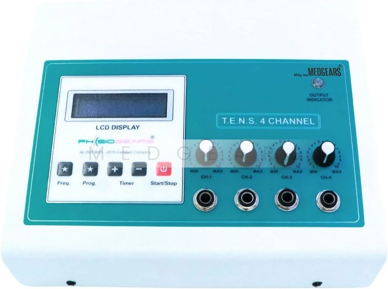 دستگاه تحریک الکتریکی عضلات فیزیوگیرز، مدل ۴ کاناله با نمایشگر LCD