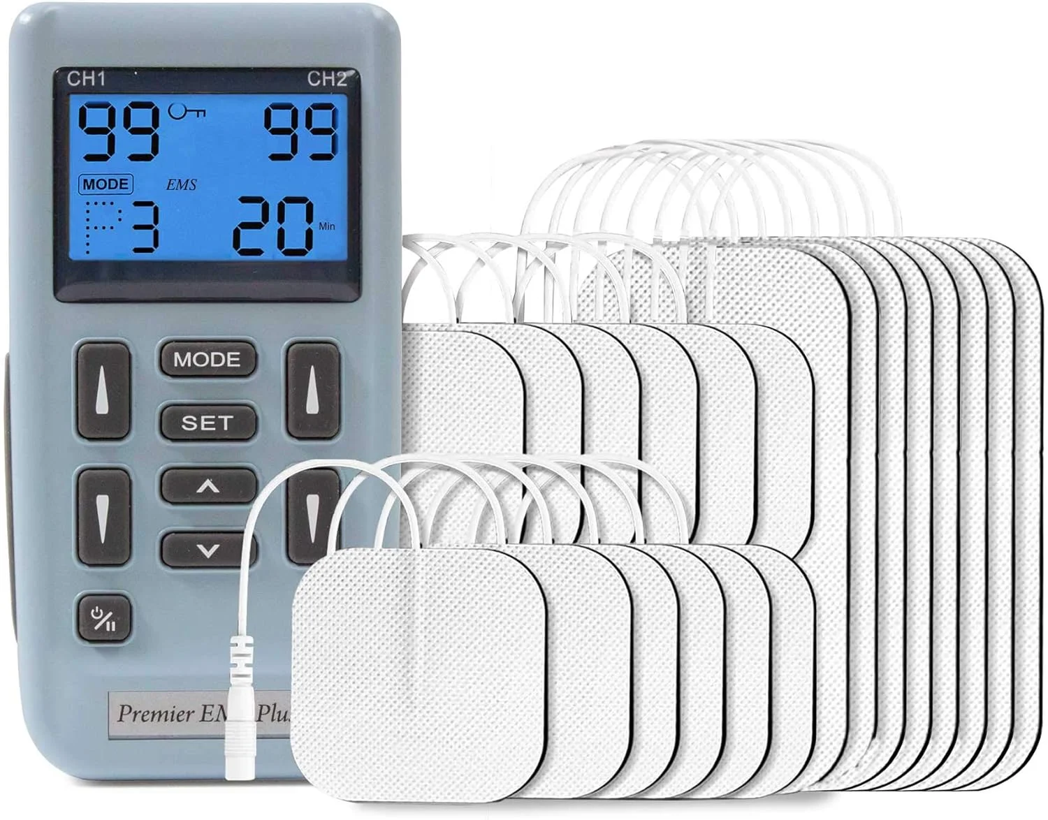 دستگاه تحریک کننده عضلات ورزشی دیجیتال (EM6300A) Med-Fit EMS به همراه 12 برنامه تسکین درد