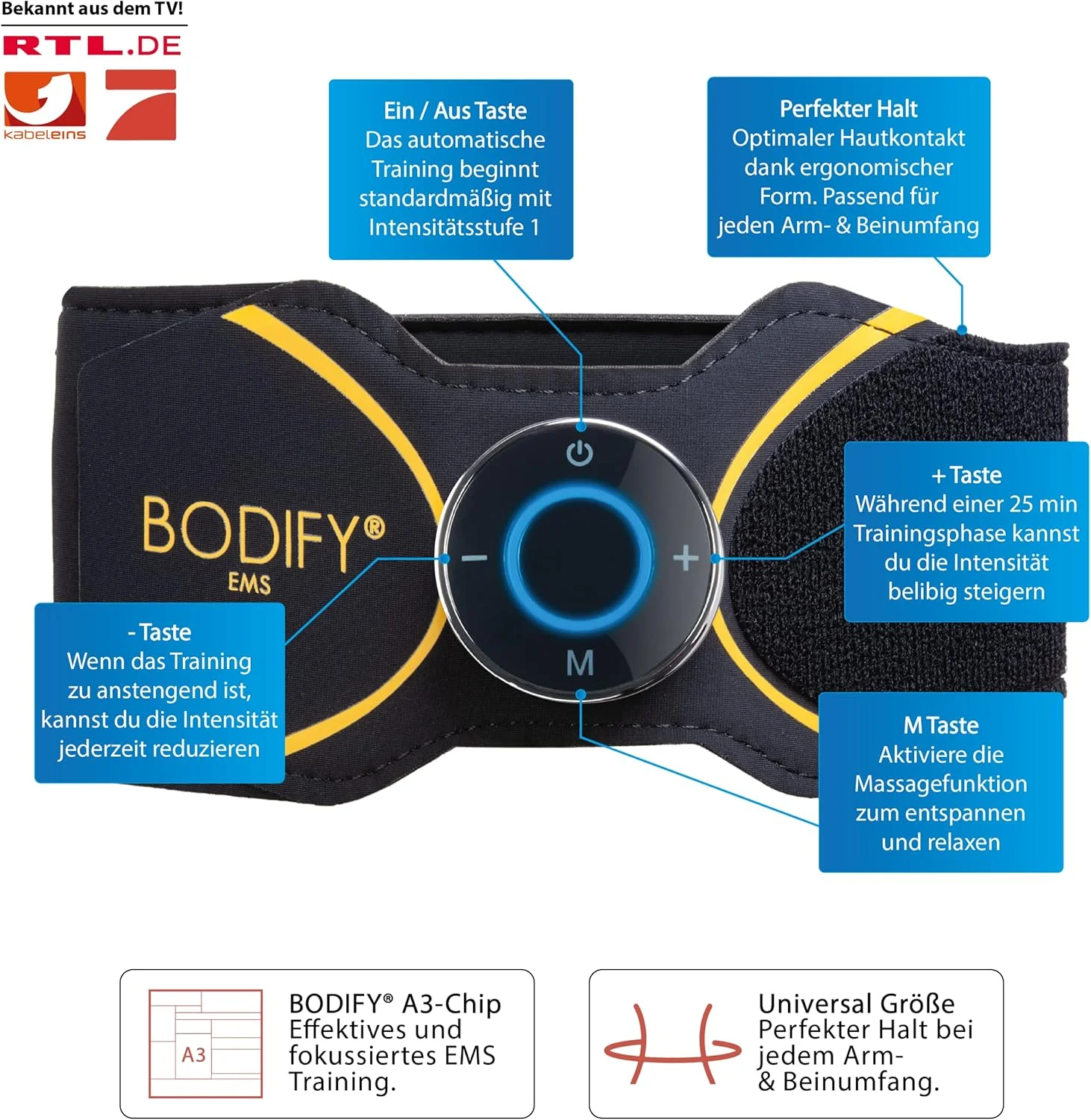 دستگاه تحریک عضلات بازو و پا 2 در 1 Bodify® Pro - تحریک هدفمند عضلات بازو و پا - عضله سازی - دستگاه تحریک عضلات بازو و پا - دستگاه تمرین عضلات برای مردان و زنان مدل اورجینال - تصویر 2 دستگاه تحریک عضلات بازو و پا 2 در 1 Bodify® Pro - تحریک هدفمند عضلات بازو و پا - عضله سازی - دستگاه تحریک عضلات بازو و پا - دستگاه تمرین عضلات برای مردان و زنان مدل اورجینال - تصویر 2