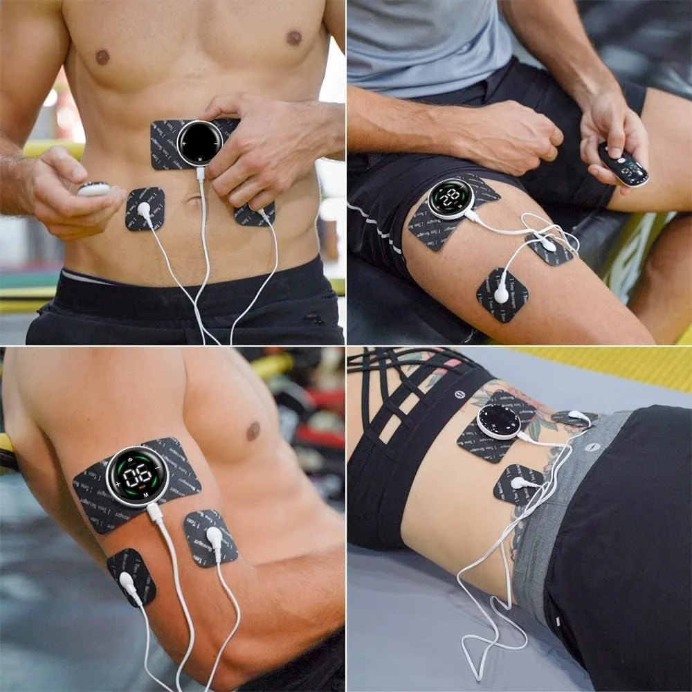 دستگاه تحریک کننده عضلات الکترونیکی SYOSI Tens EMS، دستگاه قابل حمل تقویت عضلات، ماساژور پالس الکترونیکی دو کاناله با 10 حالت و 39 سطح برای شکم، پشت، پاها، بازوها - تصویر 3 دستگاه تحریک کننده عضلات الکترونیکی SYOSI Tens EMS، دستگاه قابل حمل تقویت عضلات، ماساژور پالس الکترونیکی دو کاناله با 10 حالت و 39 سطح برای شکم، پشت، پاها، بازوها - تصویر 3