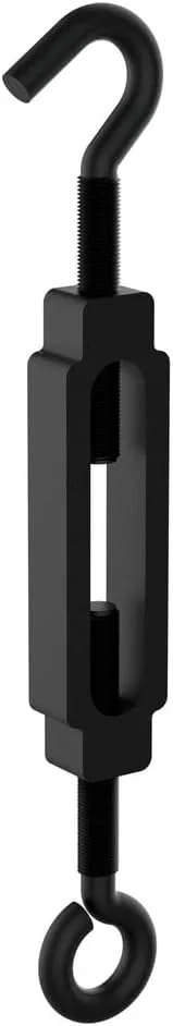 مهره ماسوره چشمی و قلاب National Hardware N820-120، 1/4 اینچ × 7-1/2 اینچ، مشکی