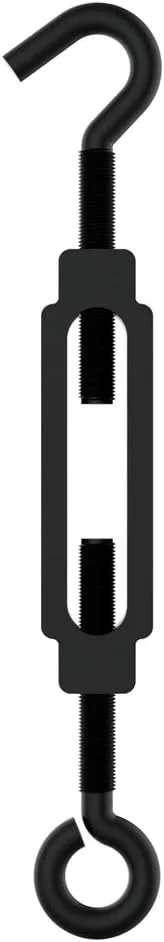 مهره ماسوره چشمی و قلاب National Hardware N820-120، 1/4 اینچ × 7-1/2 اینچ، مشکی