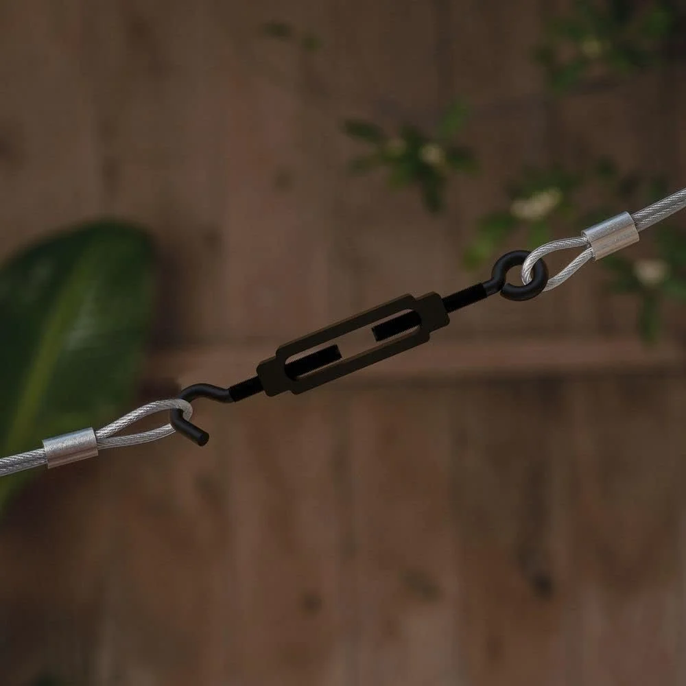 مهره ماسوره چشمی و قلاب National Hardware N820-120، 1/4 اینچ × 7-1/2 اینچ، مشکی