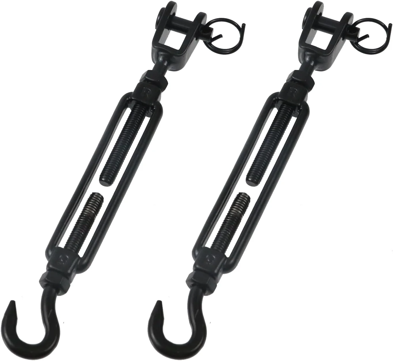 دو عدد مهارکش M5، فولاد ضد زنگ 304، دهانه و قلاب سنگین، سیم بکسل مهارکش برای کابل ها، نصب طناب چادر