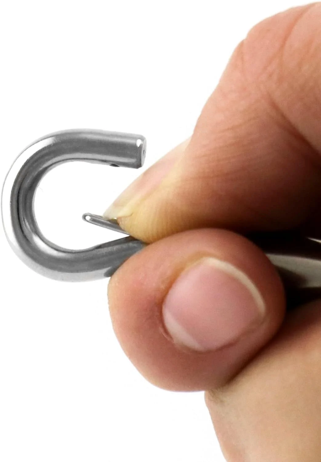 آویز سیم بکسل فولادی QWORK، بسته 40 عددی قلاب و چشم قابل حمل برای کشش سیم بکسل استیل 1/16-3/32 اینچ