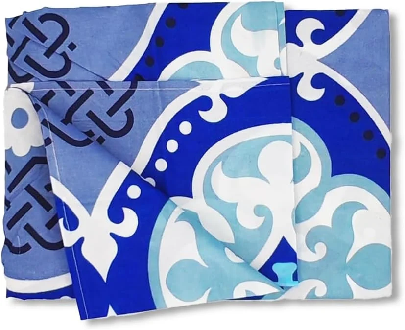 ملحفه تک نفره طرح پرتغالی آبی BYFT Orchard Comfort به همراه یک روبالشی، ابعاد 150x230 سانتی متر، جنس میکروفایبر