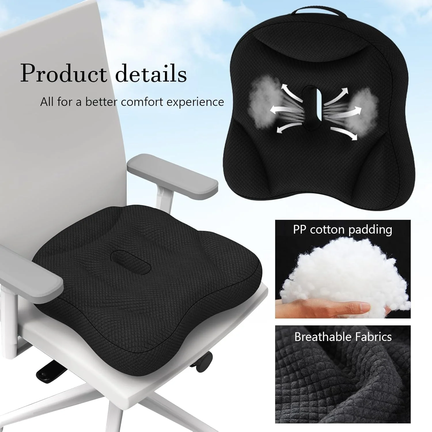 بالشتک صندلی آزونه برای دفتر کار، صندلی تقویت کننده خودرو برای بزرگسالان، بالشتک صندلی منحنی توخالی که بعد از نشستن طولانی مدت باعث خستگی شما نمی شود، برای تسکین درد کمر، دنبالچه، سیاتیک بالشتک صندلی آزونه برای دفتر کار، صندلی تقویت کننده خودرو برای بزرگسالان، بالشتک صندلی منحنی توخالی که بعد از نشستن طولانی مدت باعث خستگی شما نمی شود، برای تسکین درد کمر، دنبالچه، سیاتیک