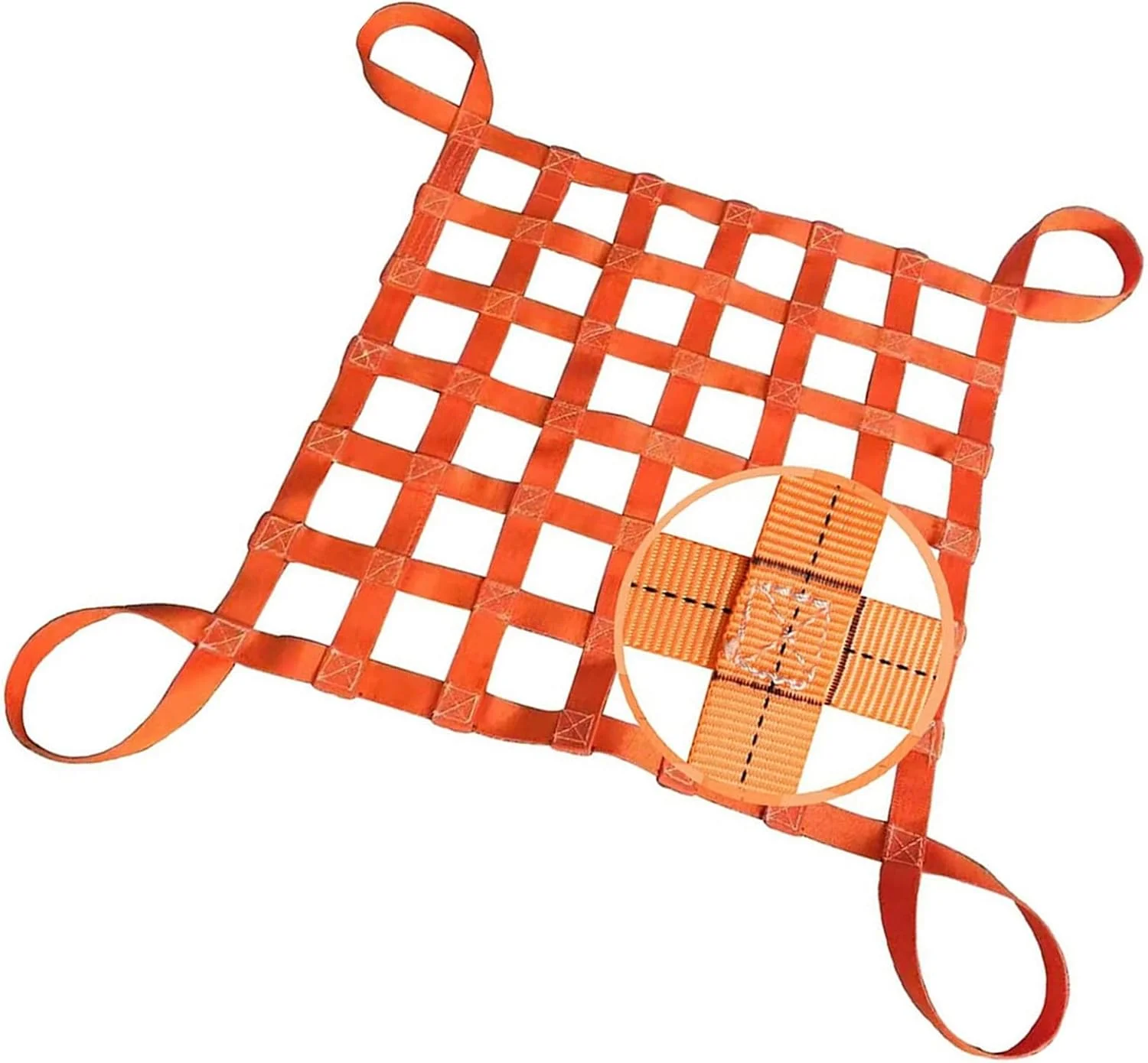 تور حمل بار اجسام سنگین - تور حمل بار پالت، تور تخت حمل بار، تسمه های ایمنی تور حمل بار، تور صخره نوردی فضای باز، تور حمل بار ون، تسمه های جابجایی مواد با قابلیت تحمل بار قوی (اندازه: 2 در 2)