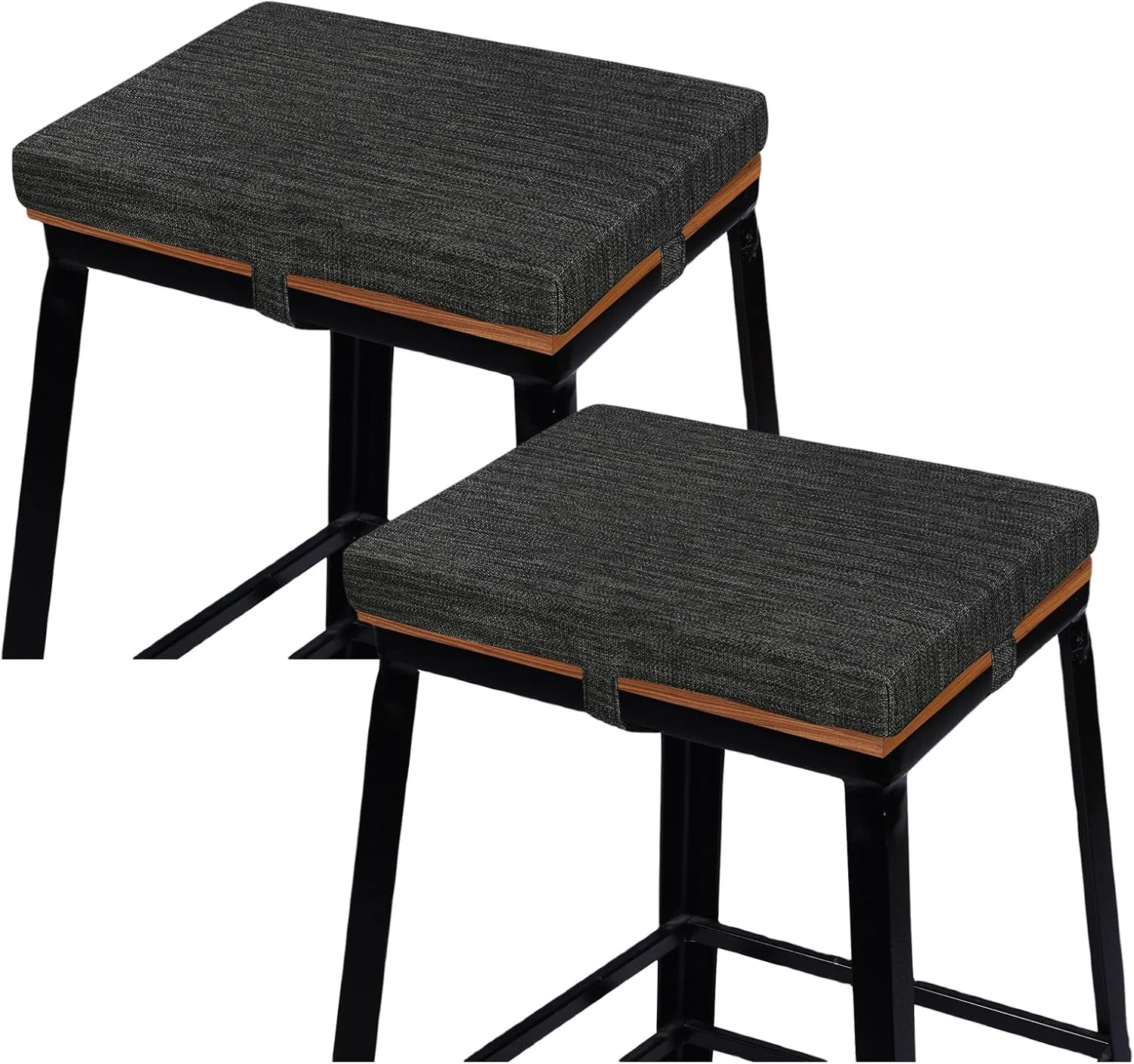 بایبو، ست 2 عددی کوسن مستطیلی برای صندلی اپن، پد ضد لغزش برای صندلی غذاخوری، کوسن نیمکت آشپزخانه با روکش قابل شستشو در ماشین لباسشویی - فقط 2 پد (مشکی، 40x30x4 سانتی متر) بایبو، ست 2 عددی کوسن مستطیلی برای صندلی اپن، پد ضد لغزش برای صندلی غذاخوری، کوسن نیمکت آشپزخانه با روکش قابل شستشو در ماشین لباسشویی - فقط 2 پد (مشکی، 40x30x4 سانتی متر)