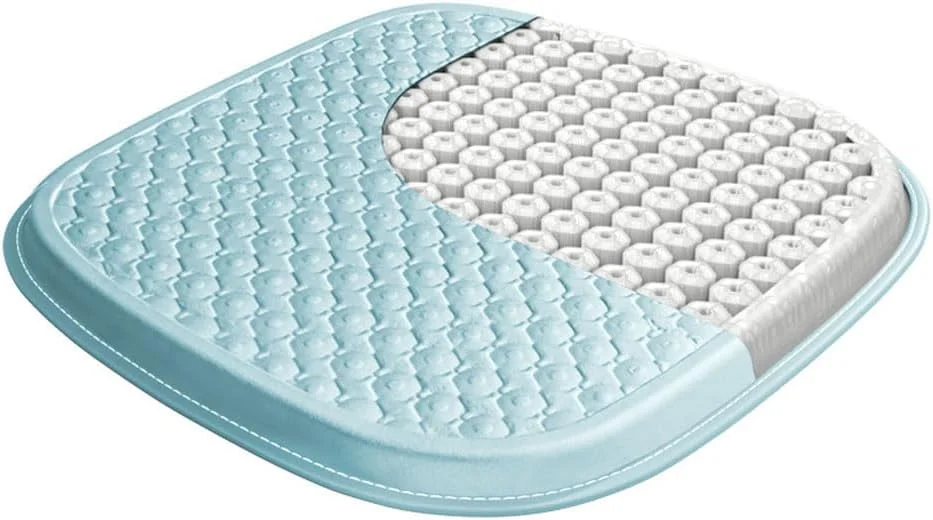 بالشتک صندلی بیوتی، بالشتک ژله ای بزرگ و ضخیم صندلی، پشتیبانی قوی، تسکین دهنده سیاتیک و کمردرد، خنک و قابل تنفس مناسب به عنوان بالشتک صندلی اداری، بالشتک صندلی ماشین، بالشتک ویلچر