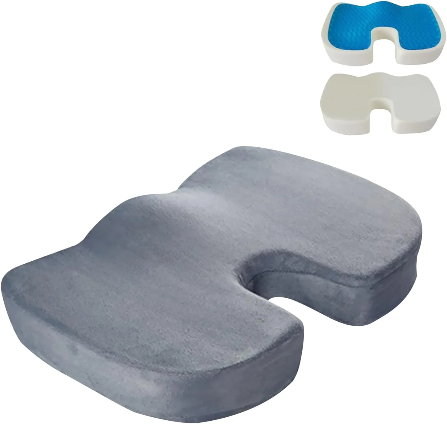 بالشتک صندلی فوم حافظهدار دنبالچه با روکش ژل ضد لغزش – تسکین درد کمر، پشتیبانی از دنبالچه، بالشتک ارتوپدی ضد لغزش برای سیاتیک، صندلی اداری، صندلی ماشین، مسافرت و راحتی در رانندگی بالشتک صندلی فوم حافظهدار دنبالچه با روکش ژل ضد لغزش – تسکین درد کمر، پشتیبانی از دنبالچه، بالشتک ارتوپدی ضد لغزش برای سیاتیک، صندلی اداری، صندلی ماشین، مسافرت و راحتی در رانندگی