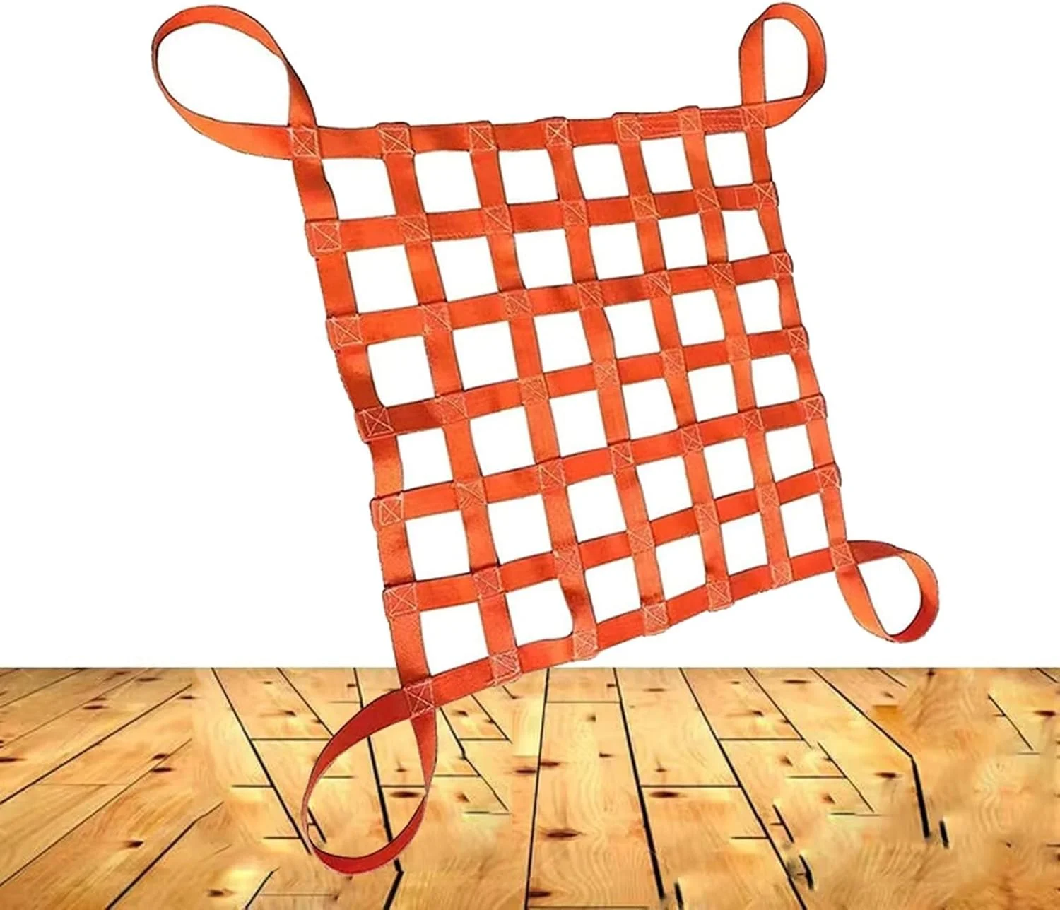 تورهای حمل بار - تور حمل بار نایلونی، تسمه های حمل بار برای بالابر - تور بالابر پلی استر تخت - تسمه های تور بالابر - تور آویز بار - برای بارگیری و تخلیه بار (1.5 X 1.