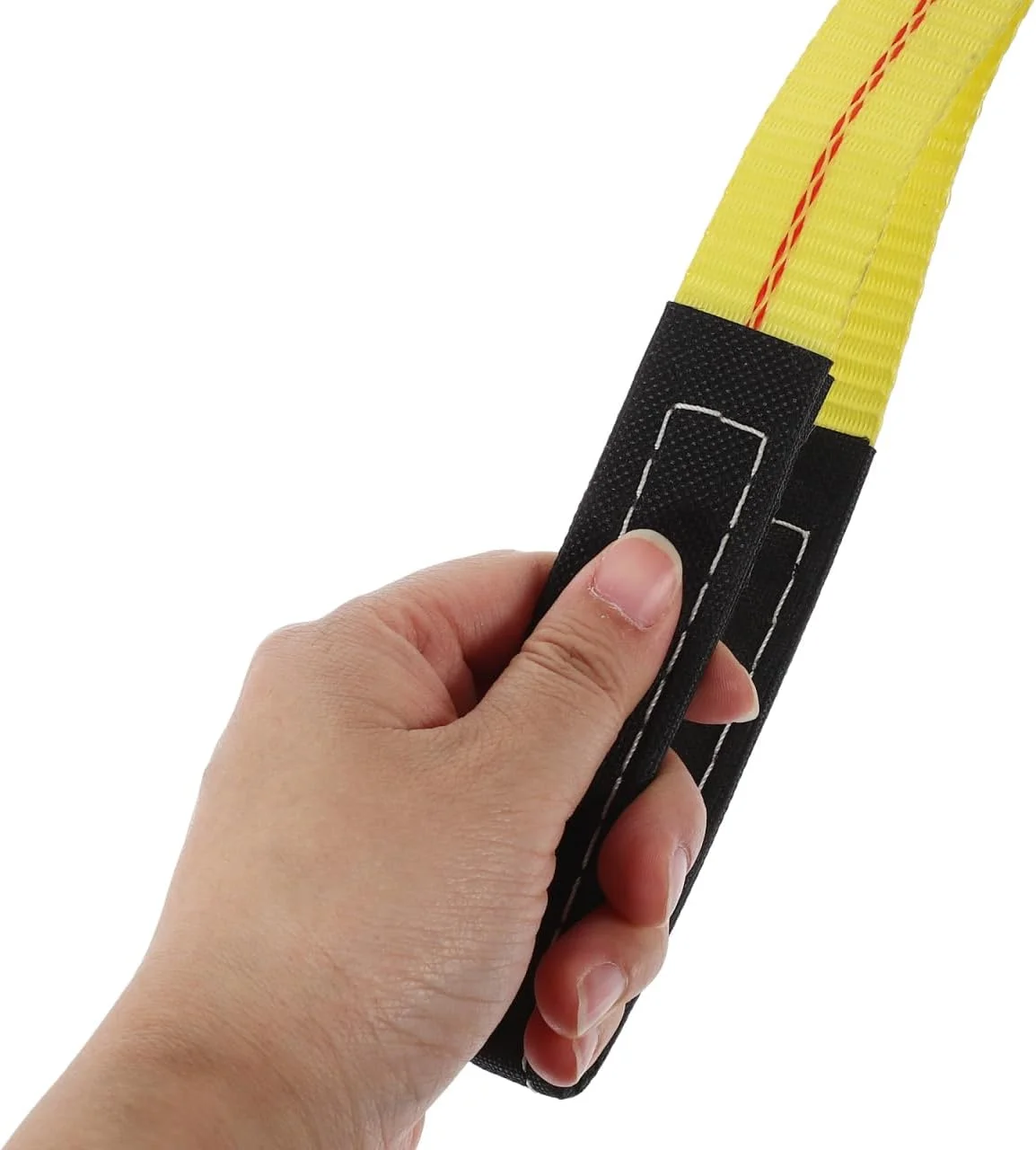 2 عدد تسمه بکسل برای بلند کردن، تسمه های وینچ سنگین برای جابجایی مبلمان، تسمه بالابر بار، طناب های تخت با حلقه های چشمی پلی استر