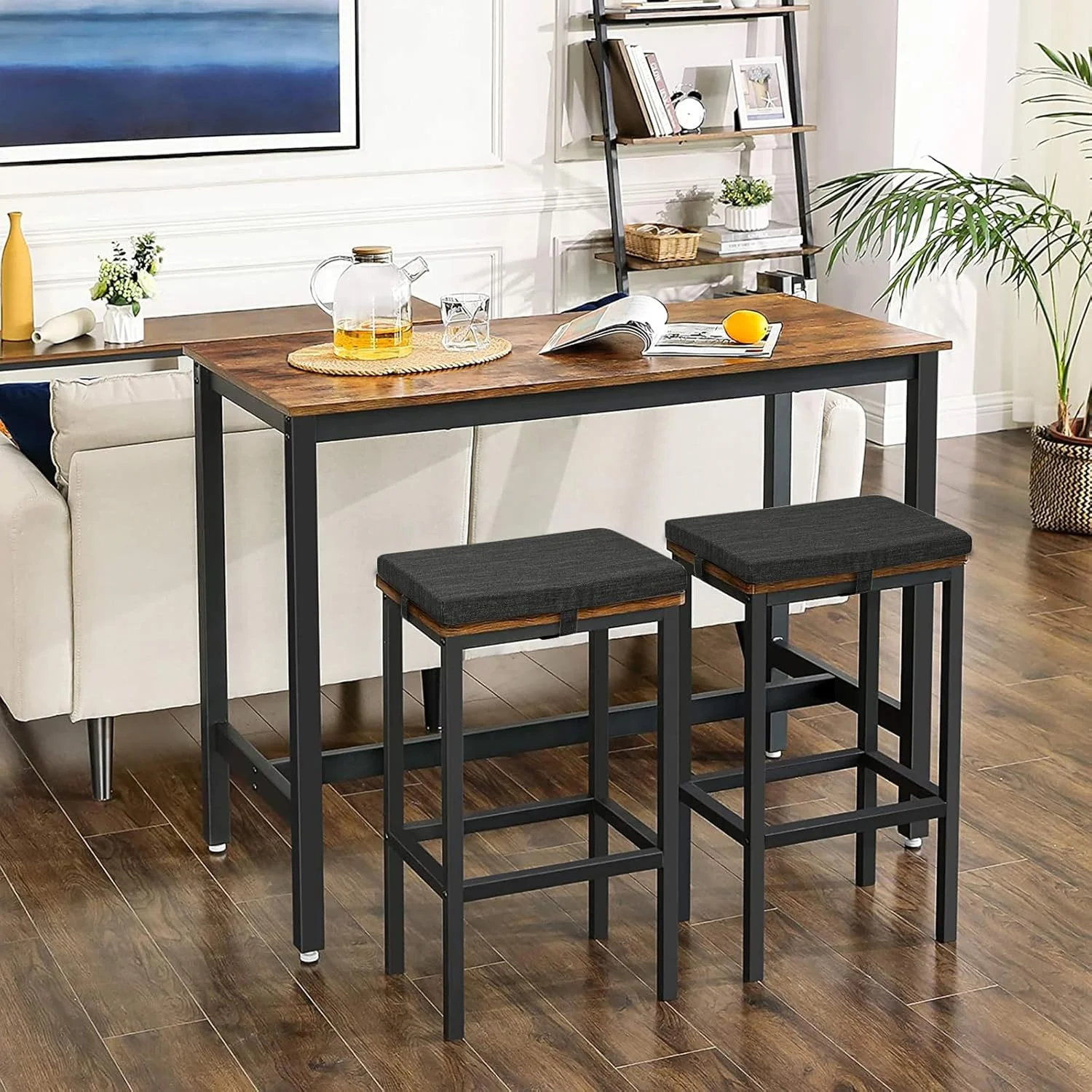 بایبو، ست 2 عددی کوسن مستطیلی برای صندلی اپن، پد ضد لغزش برای صندلی غذاخوری، کوسن نیمکت آشپزخانه با روکش قابل شستشو در ماشین لباسشویی - فقط 2 پد (مشکی، 40x30x4 سانتی متر) بایبو، ست 2 عددی کوسن مستطیلی برای صندلی اپن، پد ضد لغزش برای صندلی غذاخوری، کوسن نیمکت آشپزخانه با روکش قابل شستشو در ماشین لباسشویی - فقط 2 پد (مشکی، 40x30x4 سانتی متر)