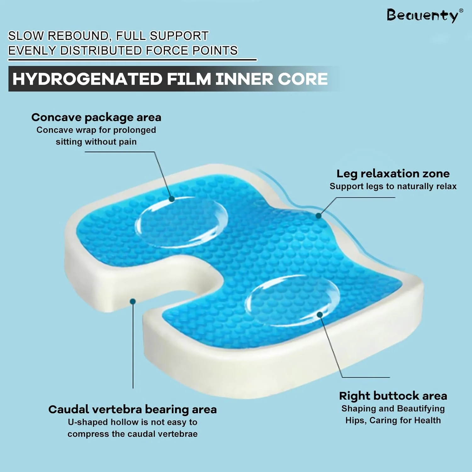 بالشتک صندلی فوم حافظهدار دنبالچه با روکش ژل ضد لغزش – تسکین درد کمر، پشتیبانی از دنبالچه، بالشتک ارتوپدی ضد لغزش برای سیاتیک، صندلی اداری، صندلی ماشین، مسافرت و راحتی در رانندگی بالشتک صندلی فوم حافظهدار دنبالچه با روکش ژل ضد لغزش – تسکین درد کمر، پشتیبانی از دنبالچه، بالشتک ارتوپدی ضد لغزش برای سیاتیک، صندلی اداری، صندلی ماشین، مسافرت و راحتی در رانندگی