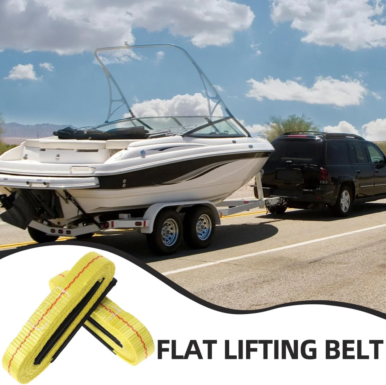 2 عدد تسمه بکسل برای بلند کردن، تسمه های وینچ سنگین برای جابجایی مبلمان، تسمه بالابر بار، طناب های تخت با حلقه های چشمی پلی استر