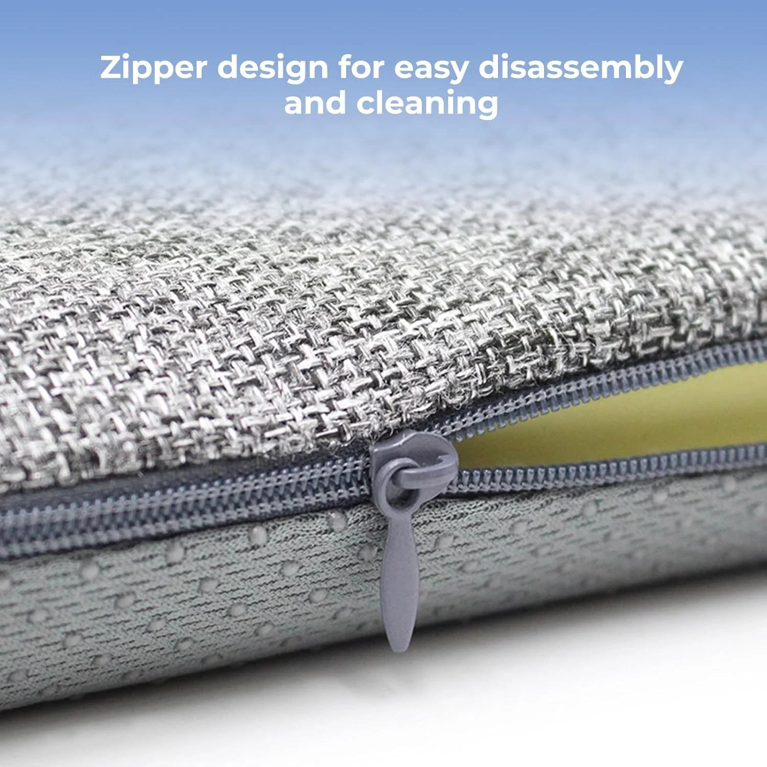 بالشتک صندلی فوم حافظه دار Beauenty برای صندلی ناهار خوری، پد و کوسن صندلی آشپزخانه ضد لغزش با بند و روکش قابل شستشو، برای تسکین و راحتی. خاکستری (جنس پارچه کتانی) بالشتک صندلی فوم حافظه دار Beauenty برای صندلی ناهار خوری، پد و کوسن صندلی آشپزخانه ضد لغزش با بند و روکش قابل شستشو، برای تسکین و راحتی. خاکستری (جنس پارچه کتانی)