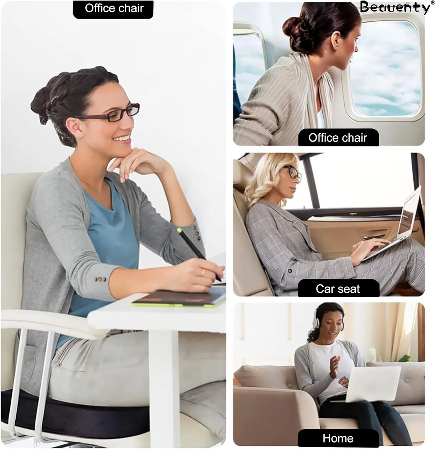 بالشتک صندلی فوم حافظهدار دنبالچه با روکش ژل ضد لغزش – تسکین درد کمر، پشتیبانی از دنبالچه، بالشتک ارتوپدی ضد لغزش برای سیاتیک، صندلی اداری، صندلی ماشین، مسافرت و راحتی در رانندگی بالشتک صندلی فوم حافظهدار دنبالچه با روکش ژل ضد لغزش – تسکین درد کمر، پشتیبانی از دنبالچه، بالشتک ارتوپدی ضد لغزش برای سیاتیک، صندلی اداری، صندلی ماشین، مسافرت و راحتی در رانندگی