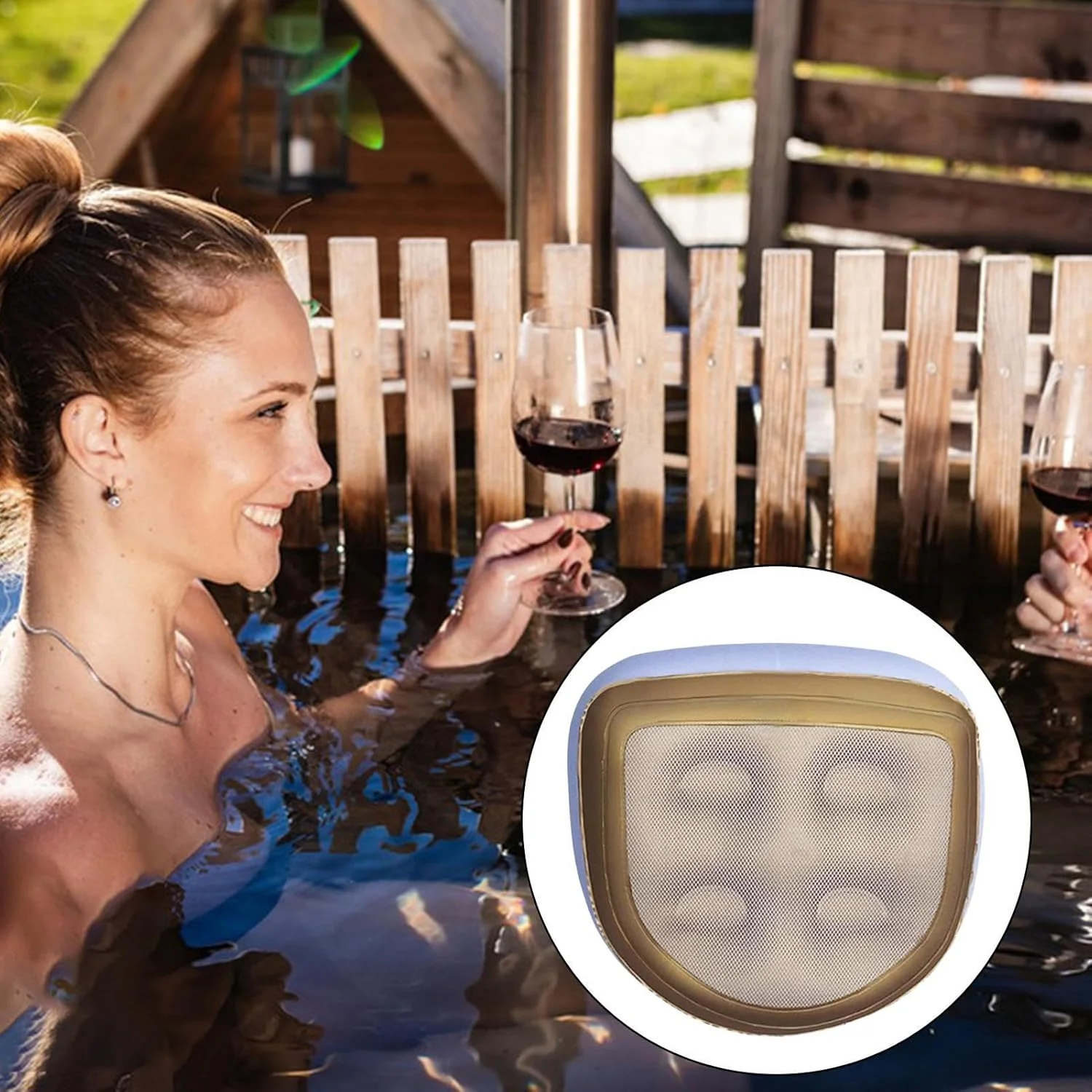 بالشتک صندلی بادی - صندلی طبی غیر لغزنده با زیره غیر لغزنده | بالشتک قابل حمل توری هوا برای کمپینگ، هواپیما، میز کار، محل کار، خانه، رانندگی، ماشین