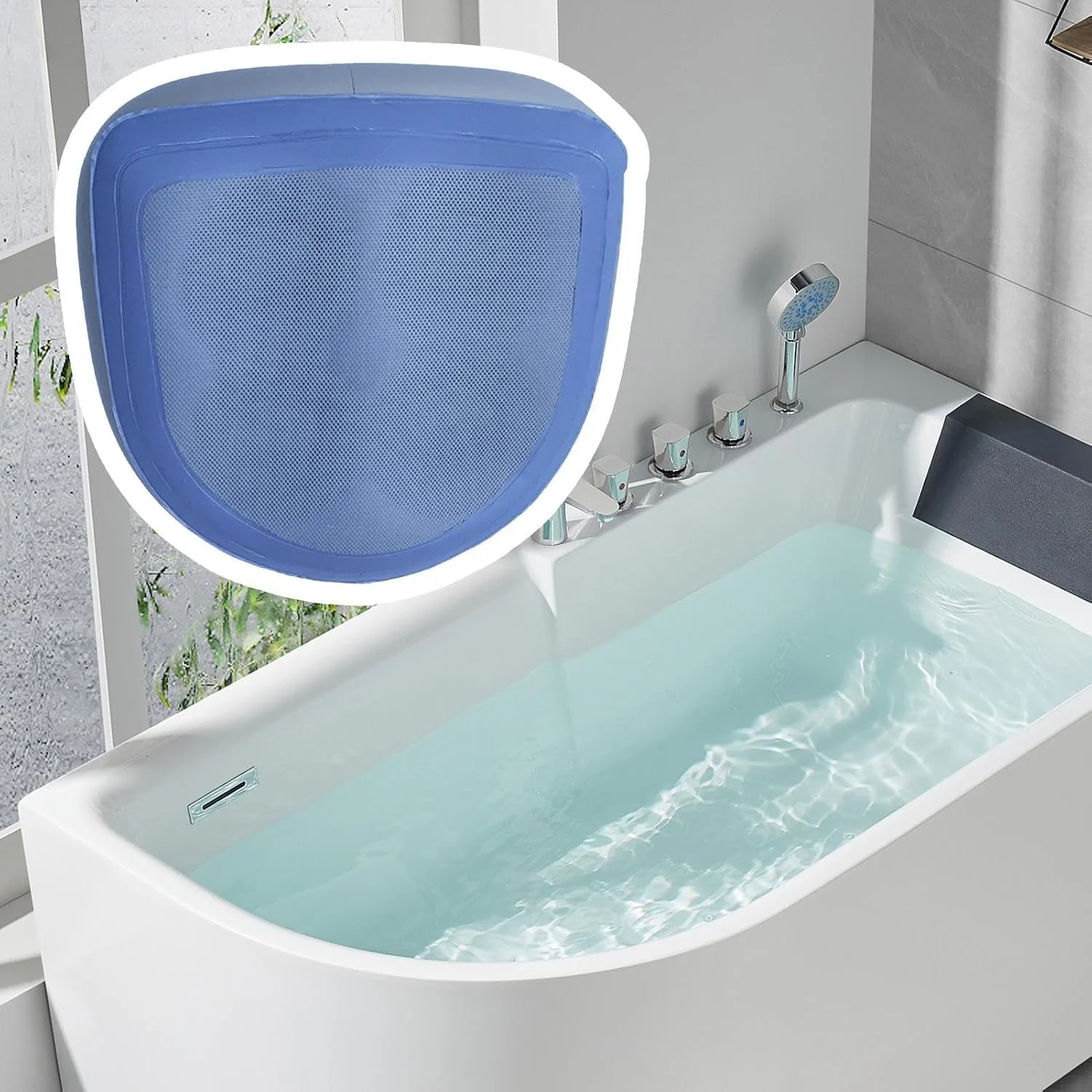 بالشتک صندلی تقویتی - صندلی طبی غیر لغزنده با زیره غیر لغزنده، بالشتک توری هوا قابل حمل برای هواپیما، محل کار، میز، خانه، رانندگی با ماشین، کمپینگ، استفاده روزانه