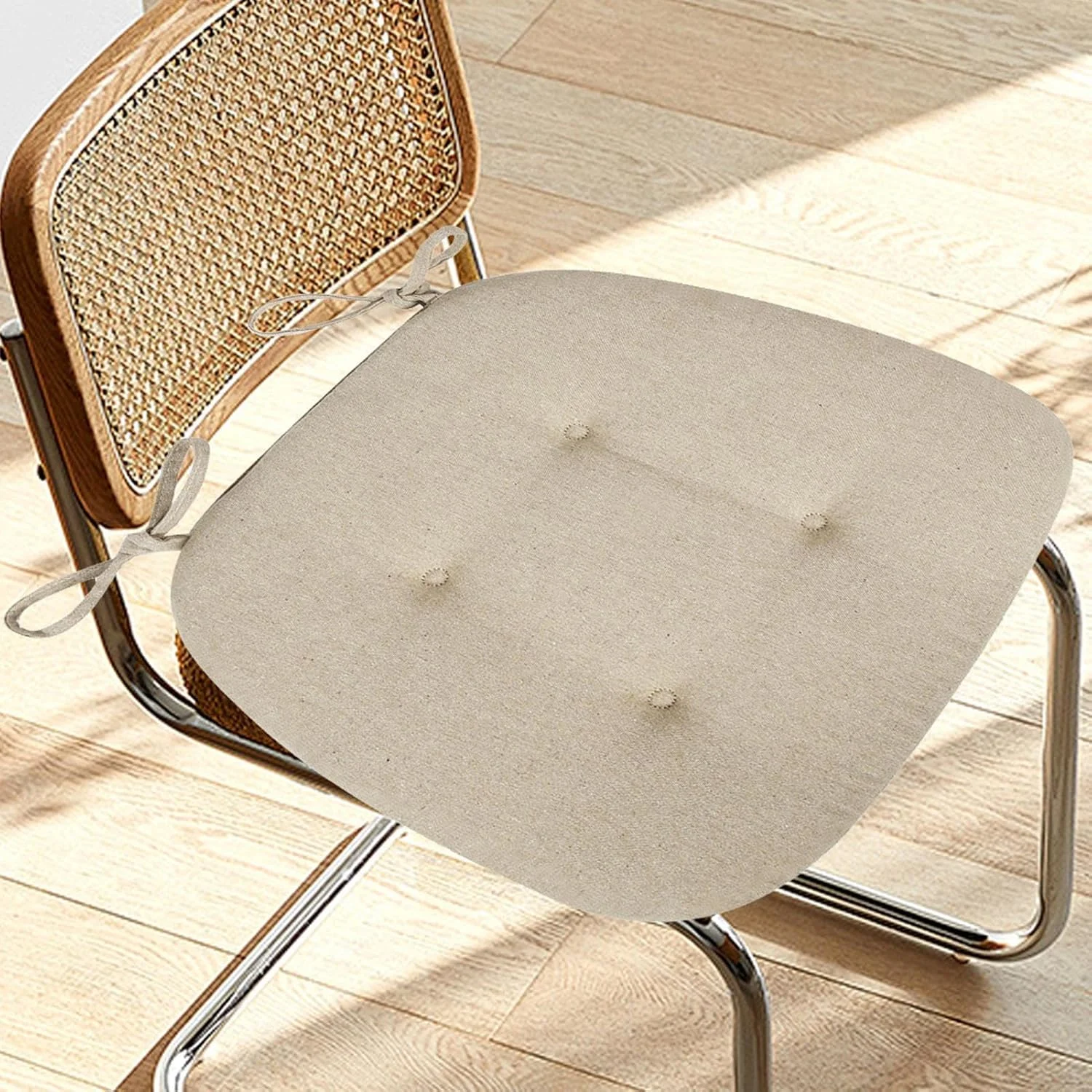 بالشتک صندلی غذاخوری، پدهای صندلی برای صندلی های غذاخوری با بند | پد ضخیم ارگونومیک، تشک نرم نشیمن، کوسن صندلی برای بزرگسالان نوجوانان و دانش آموزان