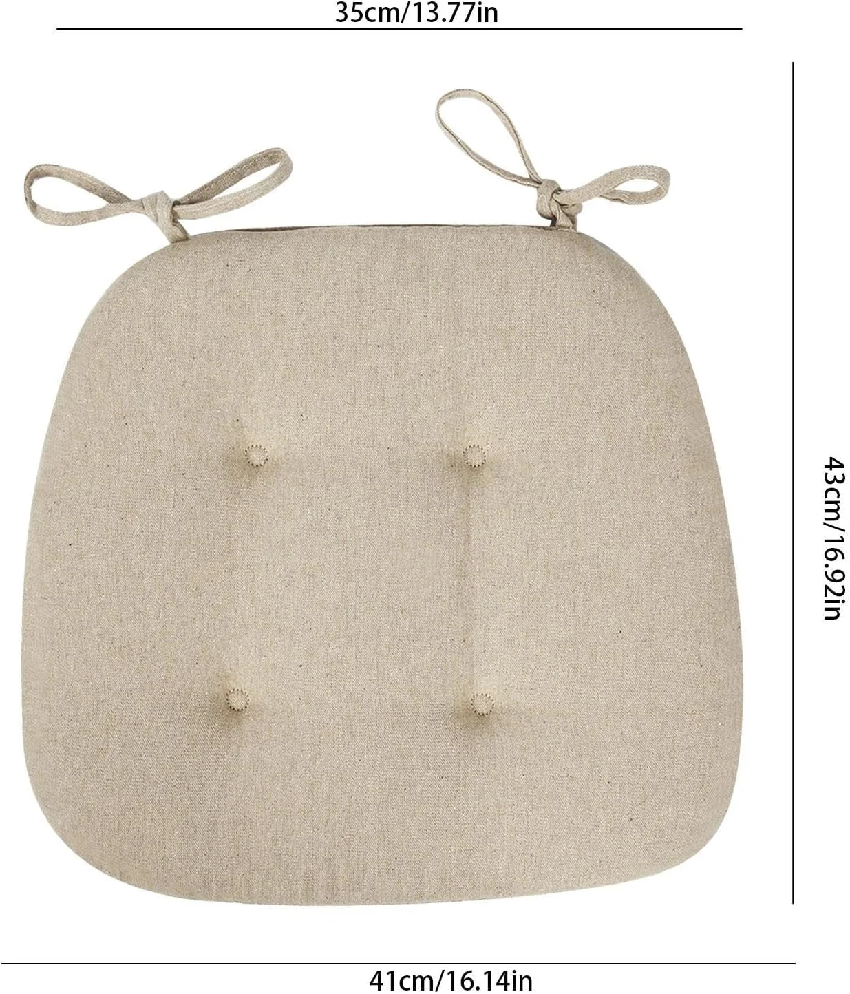 بالشتک صندلی آشپزخانه، پدهای صندلی برای صندلی های ناهارخوری با بند - پد ارگونومیک ضخیم شده، بالشتک صندلی ناهارخوری، زیرانداز نشیمن غیر لغزنده برای خانه بالشتک صندلی آشپزخانه، پدهای صندلی برای صندلی های ناهارخوری با بند - پد ارگونومیک ضخیم شده، بالشتک صندلی ناهارخوری، زیرانداز نشیمن غیر لغزنده برای خانه