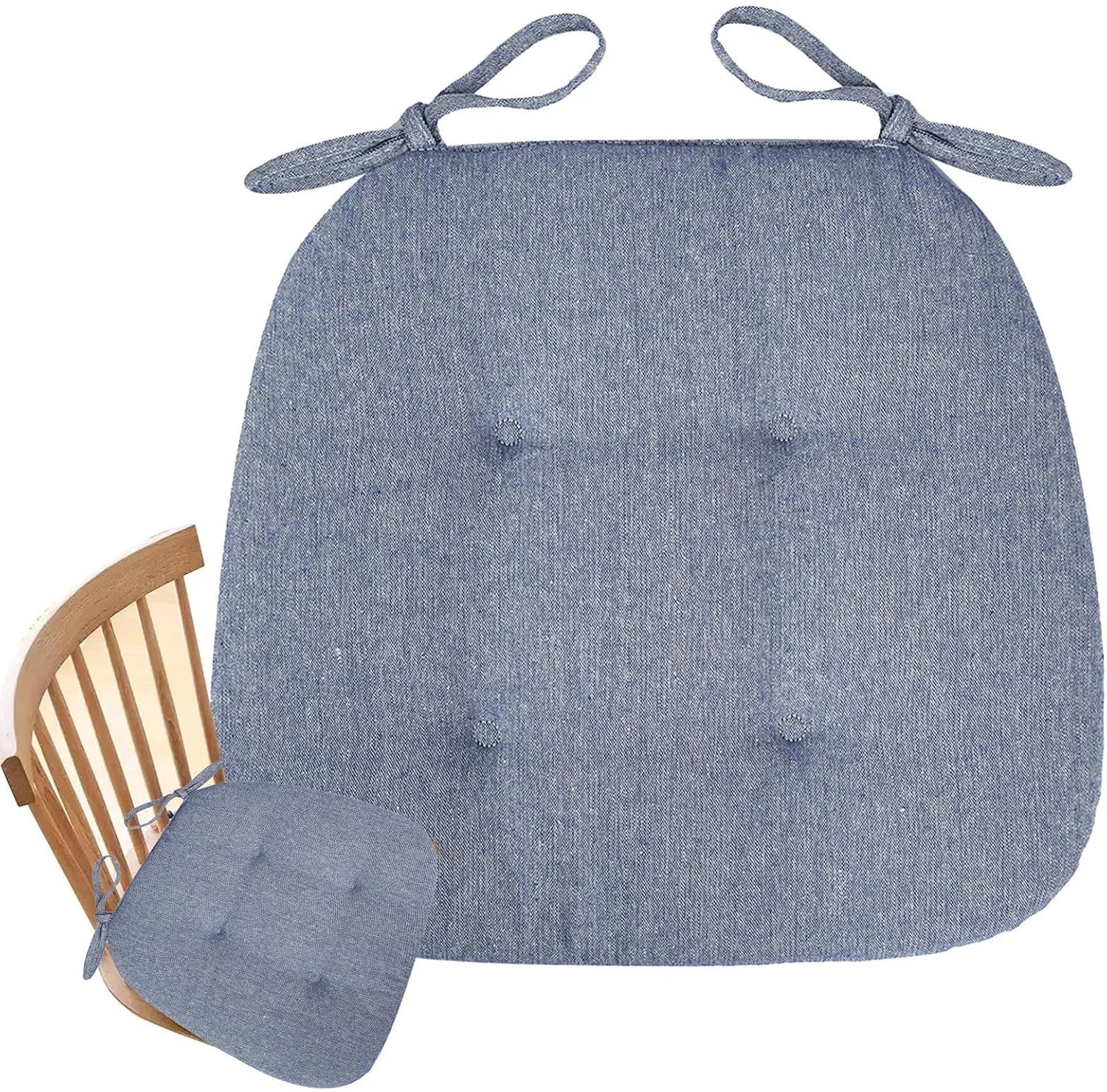 بالشتک صندلی غذاخوری - پدهای صندلی برای صندلی های غذاخوری با بند، پد ارگونومیک ضخیم شده، زیر نشیمن نرم، کوسن صندلی برای بزرگسالان نوجوانان و دانش آموزان بالشتک صندلی غذاخوری - پدهای صندلی برای صندلی های غذاخوری با بند، پد ارگونومیک ضخیم شده، زیر نشیمن نرم، کوسن صندلی برای بزرگسالان نوجوانان و دانش آموزان