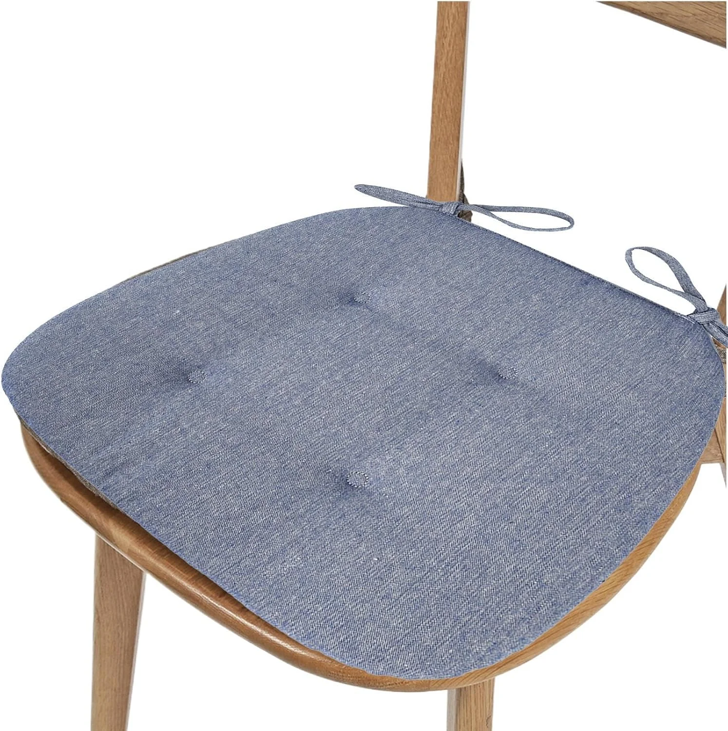 بالشتک صندلی برای صندلی های ناهار خوری | پد صندلی ناهار خوری با بند - پد ضخیم ارگونومیک، بالشتک صندلی، زیر نشیمن لغزنده برای خانه