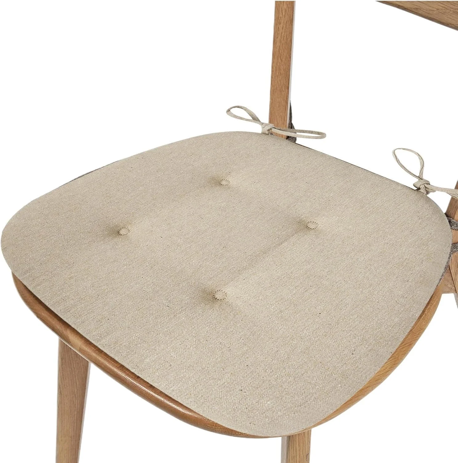 بالشتک صندلی غذاخوری، پدهای صندلی اتاق ناهارخوری با بند، پد ارگونومیک ضخیم شده، بالشتک صندلی، زیر نشیمن پد دار ضد لغزش برای منزل