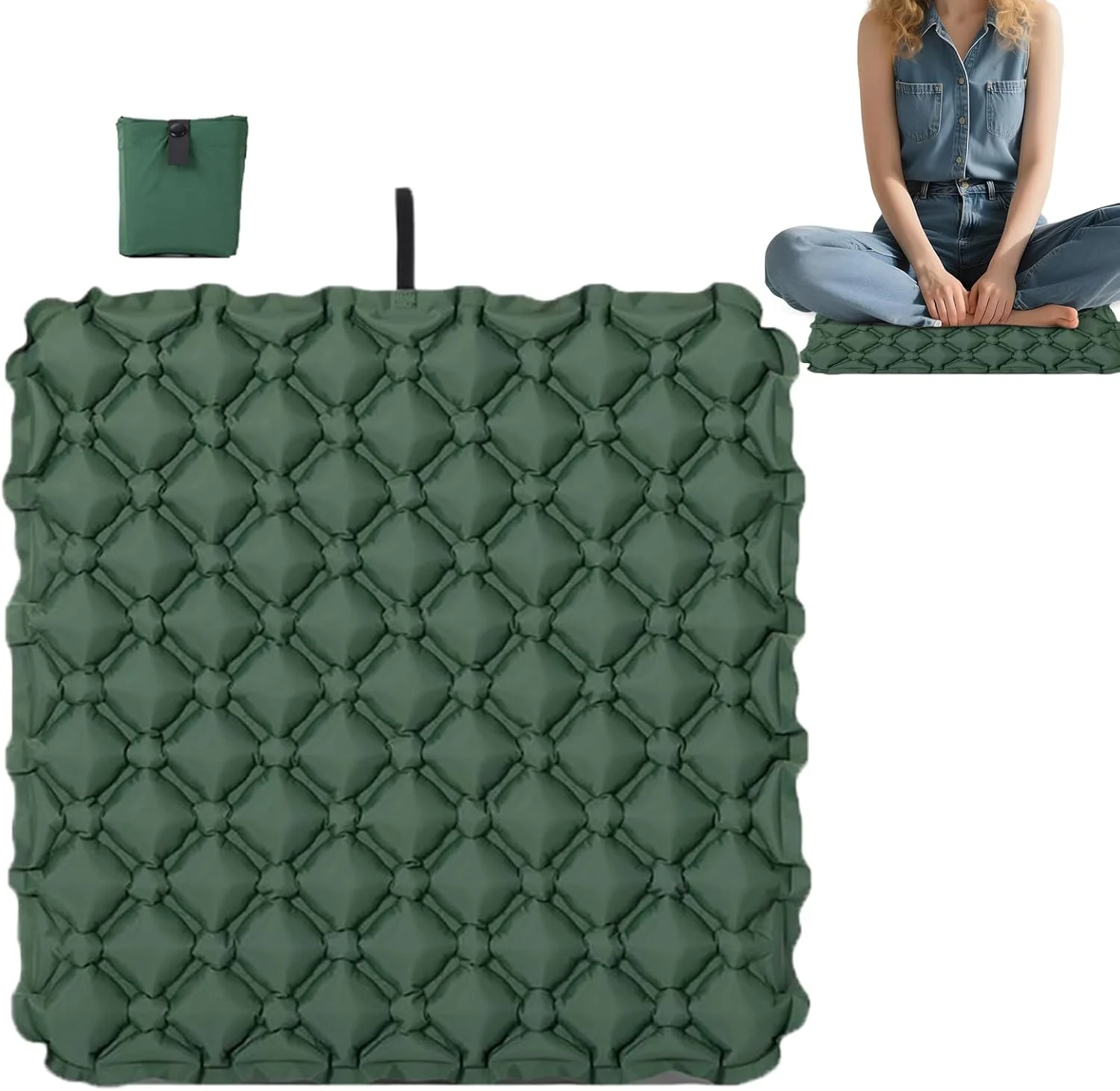 بالشتک صندلی بادی مسافرتی - بالشتک بادی صندلی | پد قابل حمل برای استادیوم، رانندگی، کامیون، مسافرت، راننده، خوابگاه، محل کار، میز