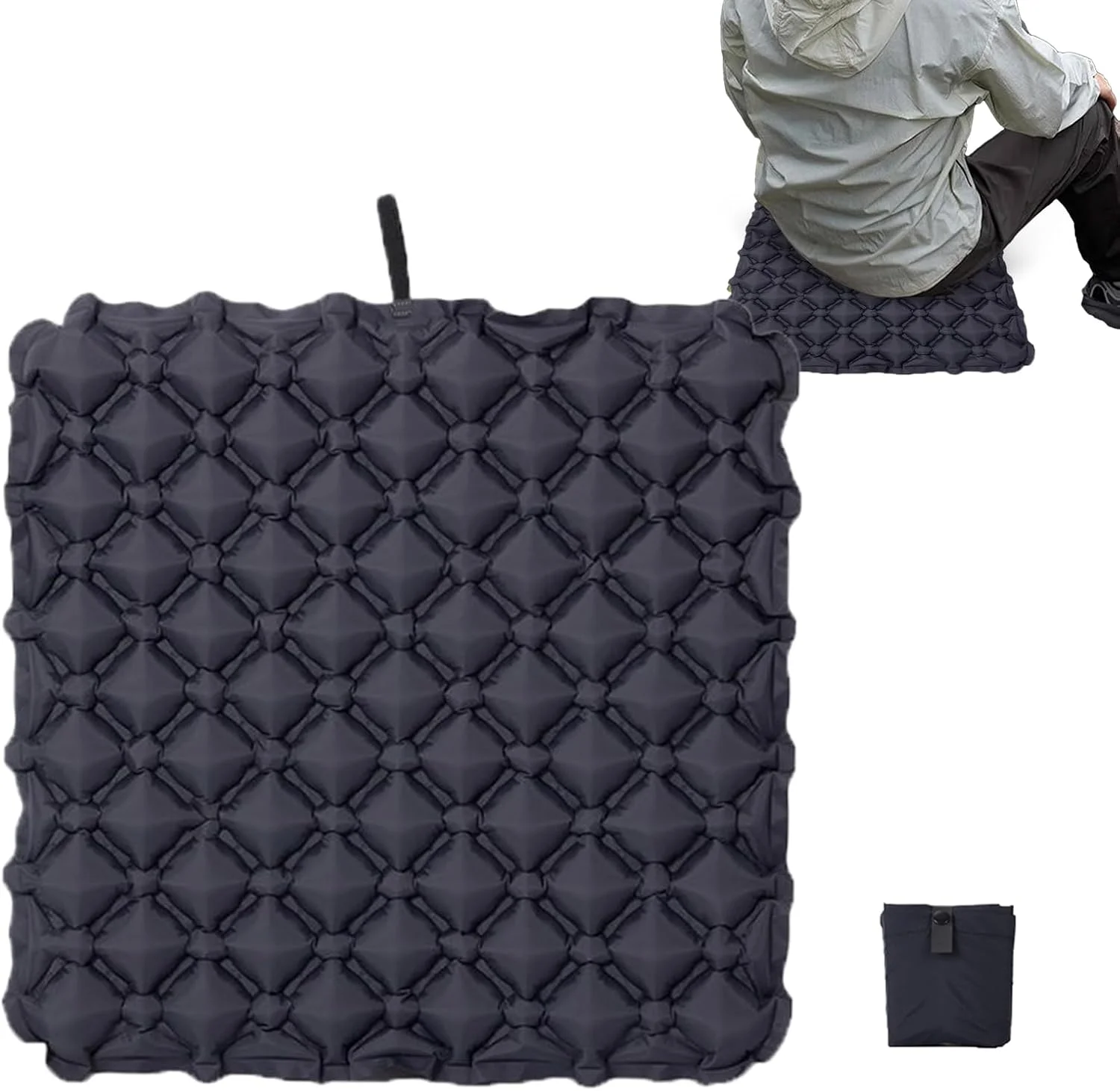 بالشتک بادی، کوسن صندلی هوا - پد تسکین دهنده قابل حمل برای نشستن برای میز کار، خوابگاه، راننده کامیون، محل کار، مسافرت، کمپینگ