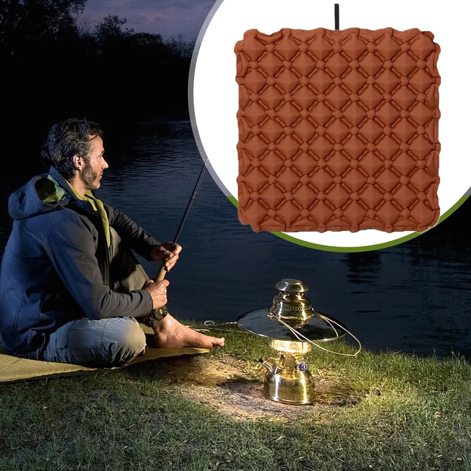 بالشتک بادی مسافرتی | بالشتک های بادی برای نشستن - پد قابل حمل برای استادیوم، رانندگی، کامیون، سفر، راننده، خوابگاه، محل کار، میز