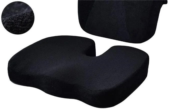 بالشتک صندلی راحتی ممتاز EETU، بالشتک دنبالچه فوم حافظه دار 100% طبی ضد لغزش برای درد دنبالچه، بالشتک برای صندلی اداری صندلی ماشین، تسکین درد کمر و سیاتیک
