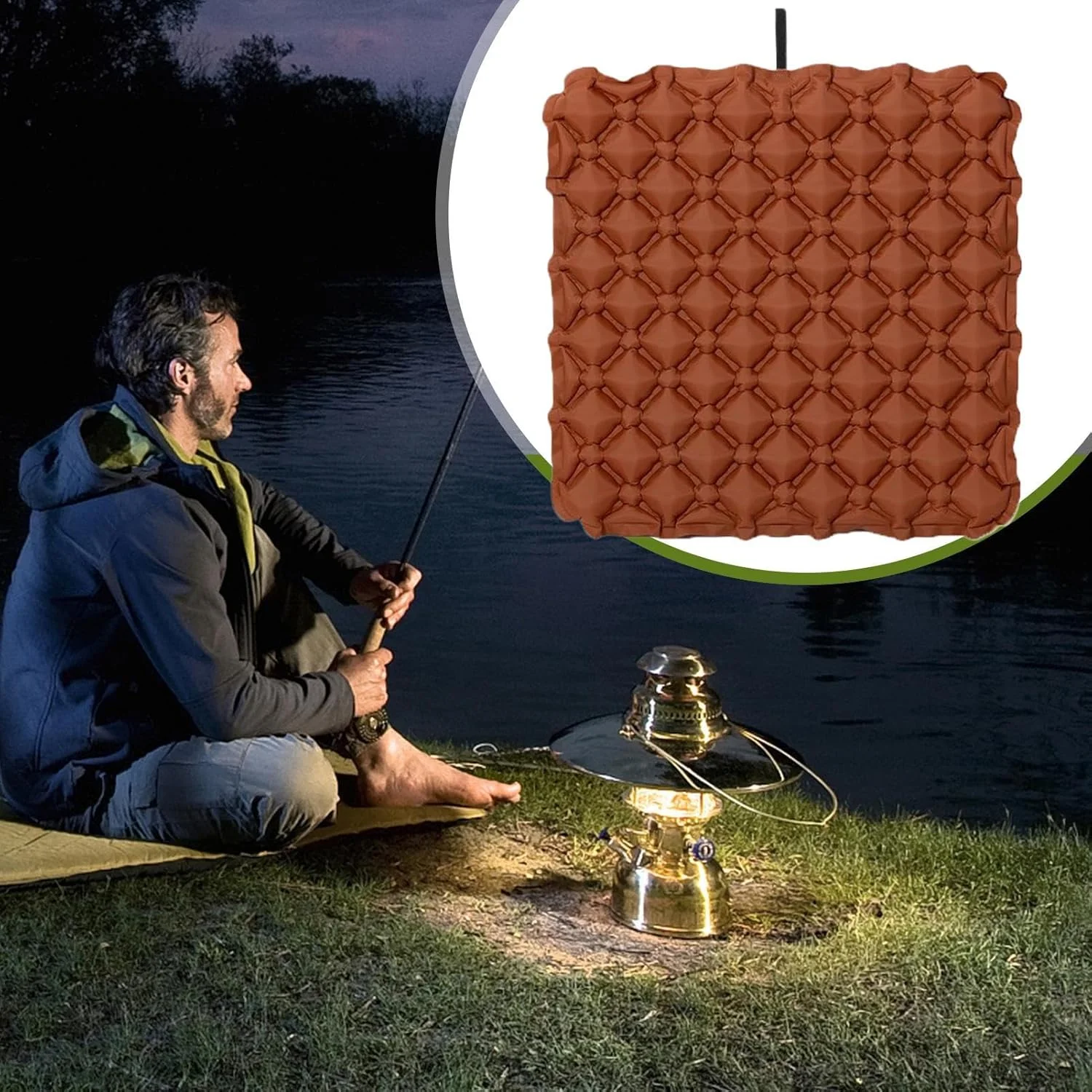 بالشتک بادی مسافرتی | نشیمنگاه بادی | پد قابل حمل برای استادیوم، رانندگی، کامیون، سفر، خوابگاه، محل کار، میز