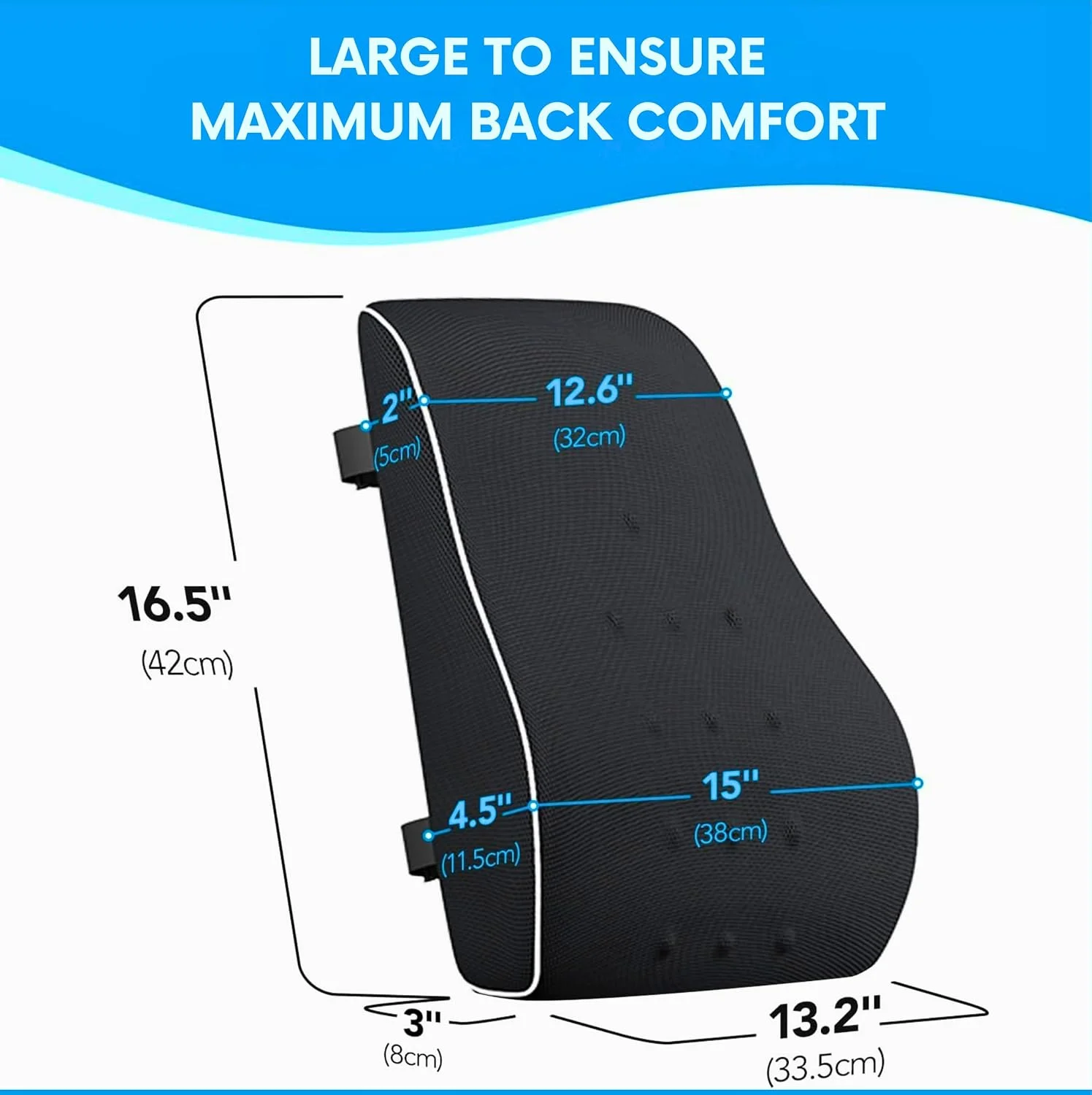 ست پشتیبانی از کمر و نشیمنگاه برای راحتی روزانه - بالشتک های فوم حافظه دار ارگونومیک برای دفتر، ماشین و خانه | تسکین درد کمر و دنبالچه، بهبود وضعیت بدنی، تنفس پذیر، تسکین در تمام طول روز