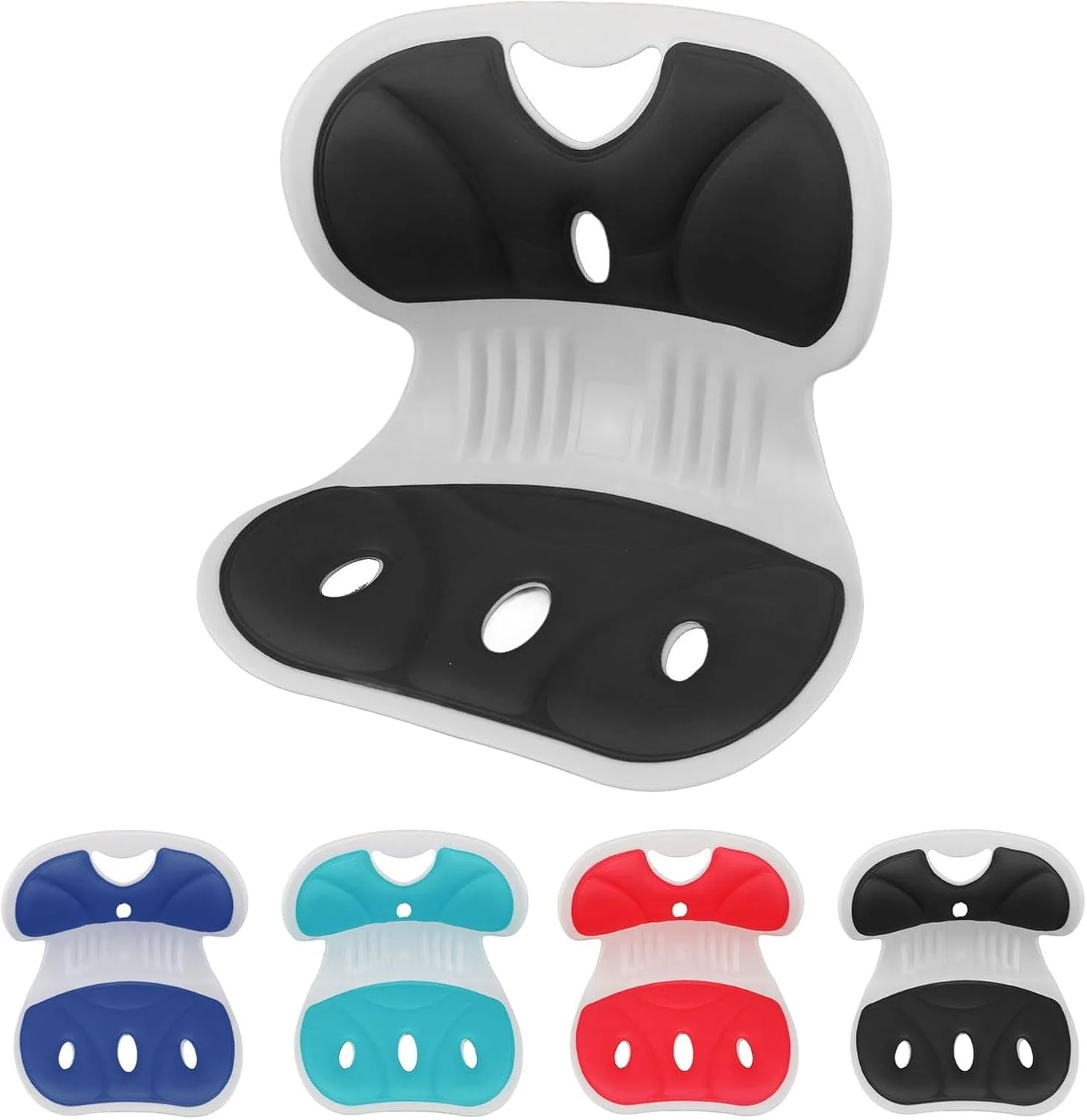 پشتیبانی ارگونومیک از کمر صندلی، کوسن صندلی اداری، پشتیبانی کمری برای صندلی، اصلاح کننده وضعیت بدنی قابل حمل، کوسن صندلی خودرو با طراحی گلبرگی برای محافظت از کمر (مشکی) پشتیبانی ارگونومیک از کمر صندلی، کوسن صندلی اداری، پشتیبانی کمری برای صندلی، اصلاح کننده وضعیت بدنی قابل حمل، کوسن صندلی خودرو با طراحی گلبرگی برای محافظت از کمر (مشکی)