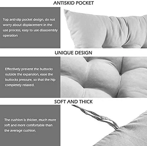 ست 2 عددی بالشتک صندلی، کوسن صندلی نرم و با کیفیت برای صندلی ناهارخوری، فضای باز، باغ، اداره، اتاق نشیمن، 38 در 38 سانتی متر