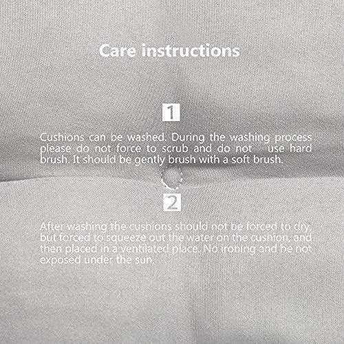 ست 2 عددی بالشتک صندلی، کوسن صندلی نرم و با کیفیت برای صندلی ناهارخوری، فضای باز، باغ، اداره، اتاق نشیمن، 38 در 38 سانتی متر