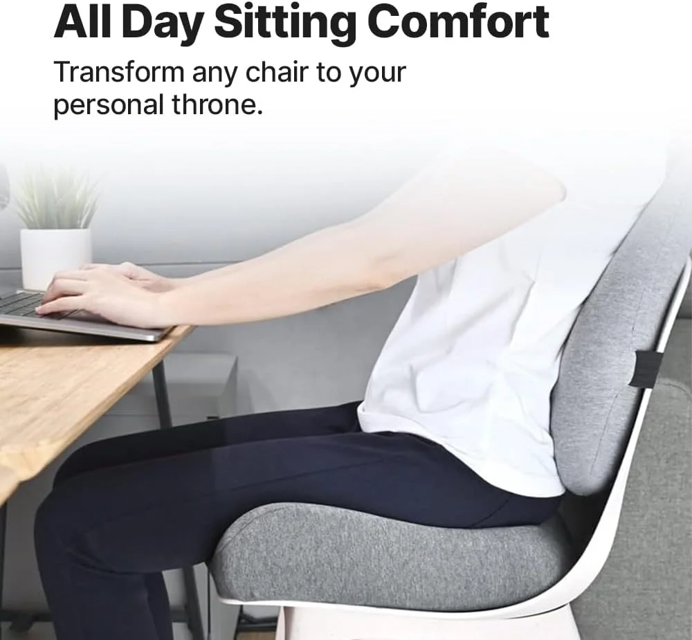 بالشتک صندلی حرفه ای فریدومناسب برای باسن | دنبالچه | درد سیاتیک | طراحی ارگونومیک فوم با چگالی بالا | بالشتک کانتوری برای صندلی های اداری/خانگی | تا 100 کیلوگرم بالشتک صندلی حرفه ای فریدومناسب برای باسن | دنبالچه | درد سیاتیک | طراحی ارگونومیک فوم با چگالی بالا | بالشتک کانتوری برای صندلی های اداری/خانگی | تا 100 کیلوگرم