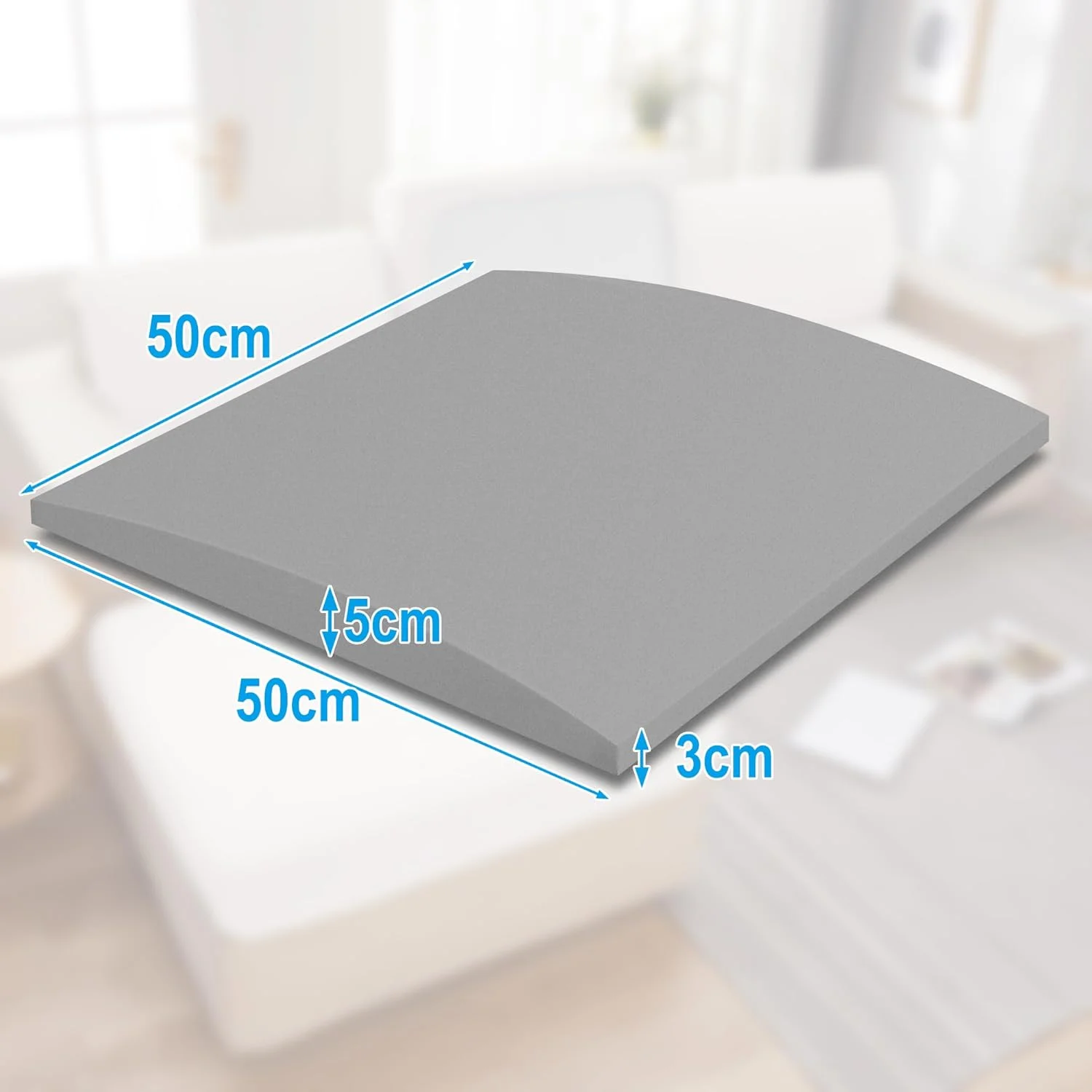 دو عدد فوم تعمیر مبل GIONAR، ابعاد 50 در 50 سانتی متر، پشتیبانی از کوسن مبل برای صندلی های افتاده - فوم تعمیر - جایگزینی فوم با چگالی بالا برای تعمیر افتادگی برای صندلی و مبل دو عدد فوم تعمیر مبل GIONAR، ابعاد 50 در 50 سانتی متر، پشتیبانی از کوسن مبل برای صندلی های افتاده - فوم تعمیر - جایگزینی فوم با چگالی بالا برای تعمیر افتادگی برای صندلی و مبل