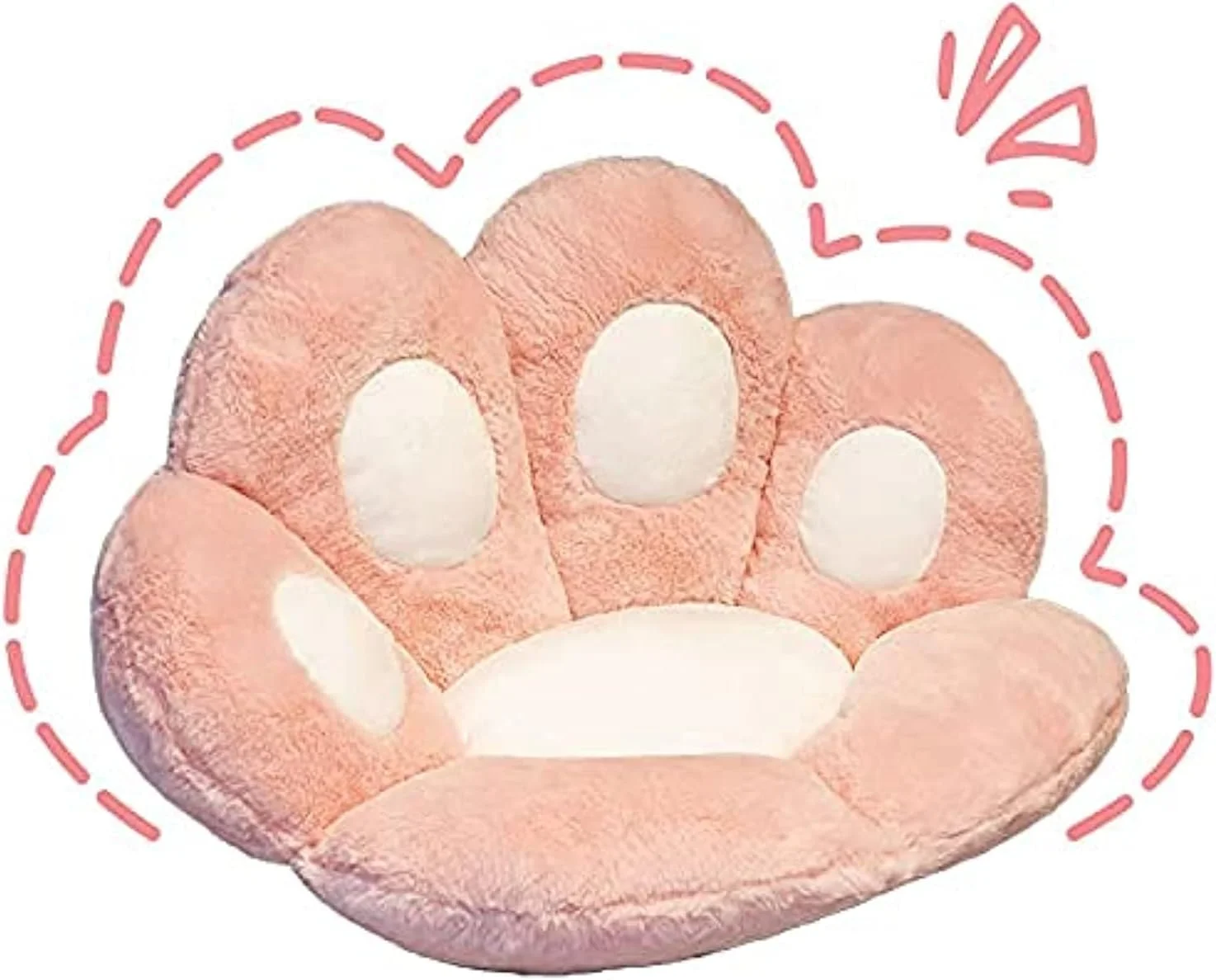 کوسن پنجه گربه - کوسن صندلی نرم و راحت و جذاب، کوسن صندلی تنبل طرح پنجه گربه مناسب برای صندلی اداری، بالش صندلی گرم و نرم اداری، کوسن مبل مخمل خواب دار برای دکوراسیون منزل (صورتی، 80x70 سانتی متر) کوسن پنجه گربه - کوسن صندلی نرم و راحت و جذاب، کوسن صندلی تنبل طرح پنجه گربه مناسب برای صندلی اداری، بالش صندلی گرم و نرم اداری، کوسن مبل مخمل خواب دار برای دکوراسیون منزل (صورتی، 80x70 سانتی متر)