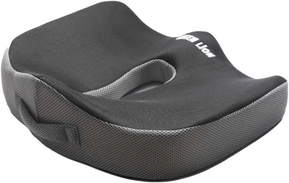 بالشتک صندلی طبی گرین لاین با فوم حافظه دار، قابل حمل، سازگار با پوست، پارچه نرم، 100% فوم پلی یورتان - مشکی