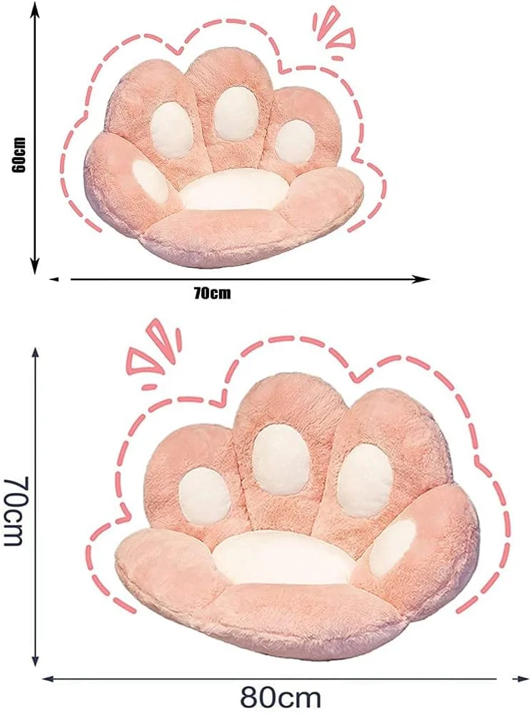 کوسن پنجه گربه - کوسن صندلی نرم و راحت و جذاب، کوسن صندلی تنبل طرح پنجه گربه مناسب برای صندلی اداری، بالش صندلی گرم و نرم اداری، کوسن مبل مخمل خواب دار برای دکوراسیون منزل (صورتی، 80x70 سانتی متر) کوسن پنجه گربه - کوسن صندلی نرم و راحت و جذاب، کوسن صندلی تنبل طرح پنجه گربه مناسب برای صندلی اداری، بالش صندلی گرم و نرم اداری، کوسن مبل مخمل خواب دار برای دکوراسیون منزل (صورتی، 80x70 سانتی متر)
