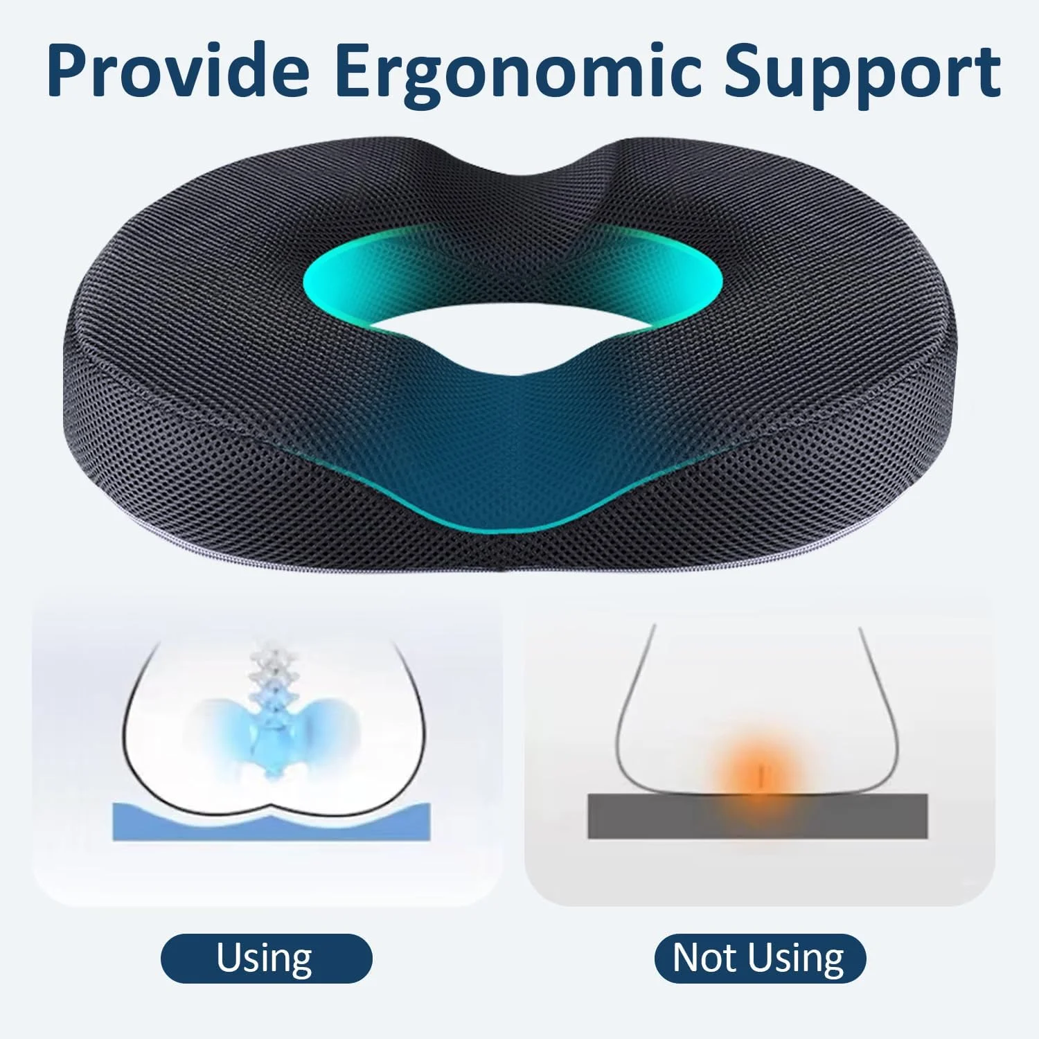 بالشتک دوناتی گلوکلاز، پد نشیمن ژله ای دنبالچه برای صندلی اداری، ماشین، مناسب آقایان، بانوان، فضای باز، داخل خانه، اتاق خواب، ویلچر، هواپیما بالشتک دوناتی گلوکلاز، پد نشیمن ژله ای دنبالچه برای صندلی اداری، ماشین، مناسب آقایان، بانوان، فضای باز، داخل خانه، اتاق خواب، ویلچر، هواپیما