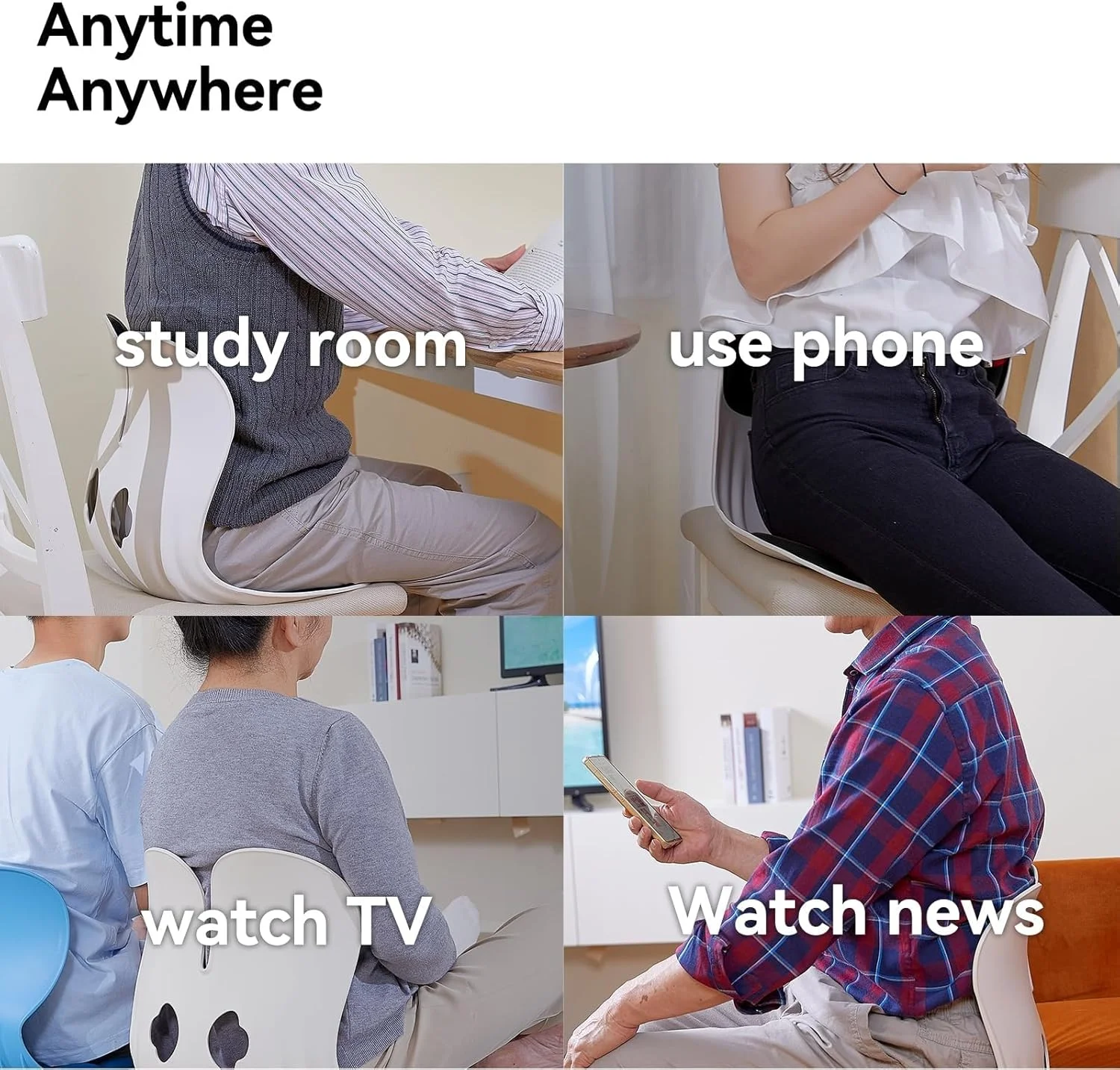 بالشتک صندلی ارگونومیک گلدن هوم برای اصلاح وضعیت بدن | پشتیبانی از کمر و دنبالچه | فوم حافظه دار برای دفتر، خانه و ماشین (خاکستری) بالشتک صندلی ارگونومیک گلدن هوم برای اصلاح وضعیت بدن | پشتیبانی از کمر و دنبالچه | فوم حافظه دار برای دفتر، خانه و ماشین (خاکستری)