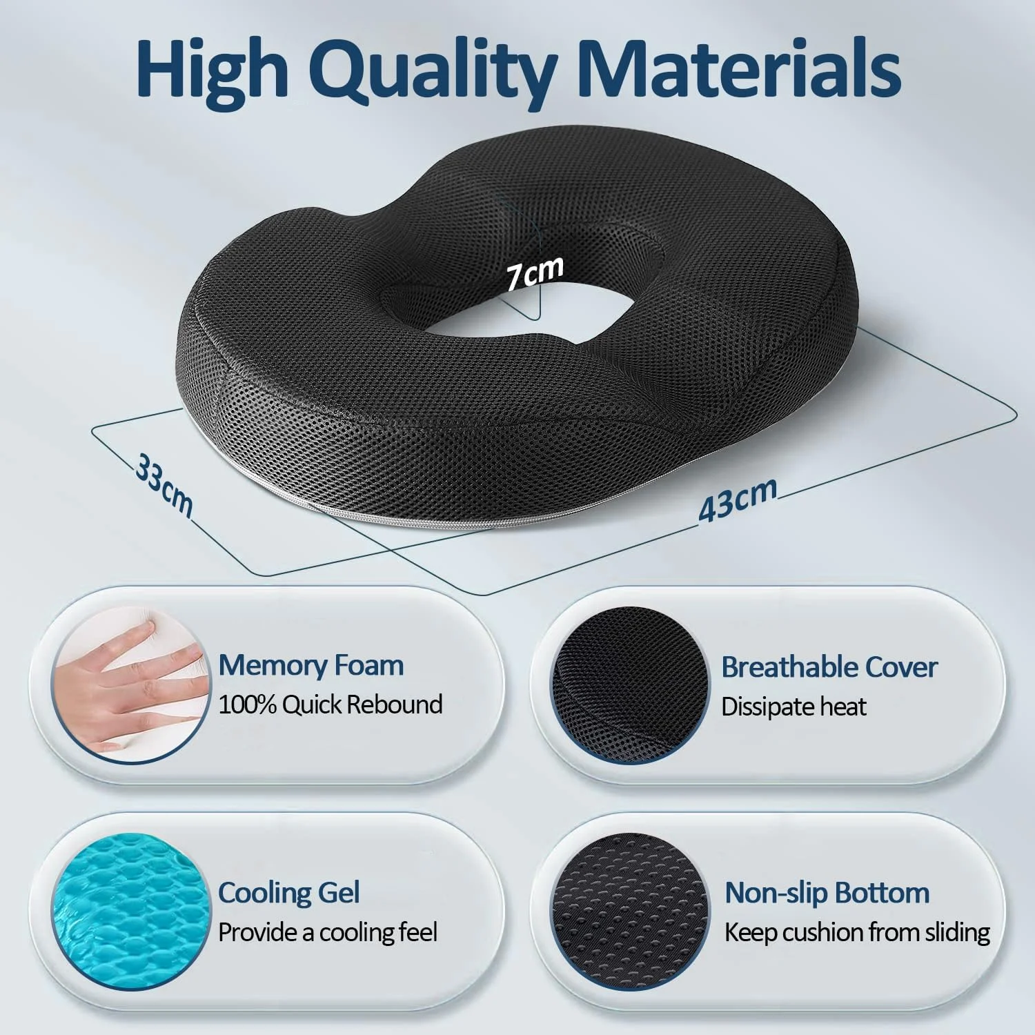 بالشتک دوناتی گلوکلاز، پد نشیمن ژله ای دنبالچه برای صندلی اداری، ماشین، مناسب آقایان، بانوان، فضای باز، داخل خانه، اتاق خواب، ویلچر، هواپیما بالشتک دوناتی گلوکلاز، پد نشیمن ژله ای دنبالچه برای صندلی اداری، ماشین، مناسب آقایان، بانوان، فضای باز، داخل خانه، اتاق خواب، ویلچر، هواپیما